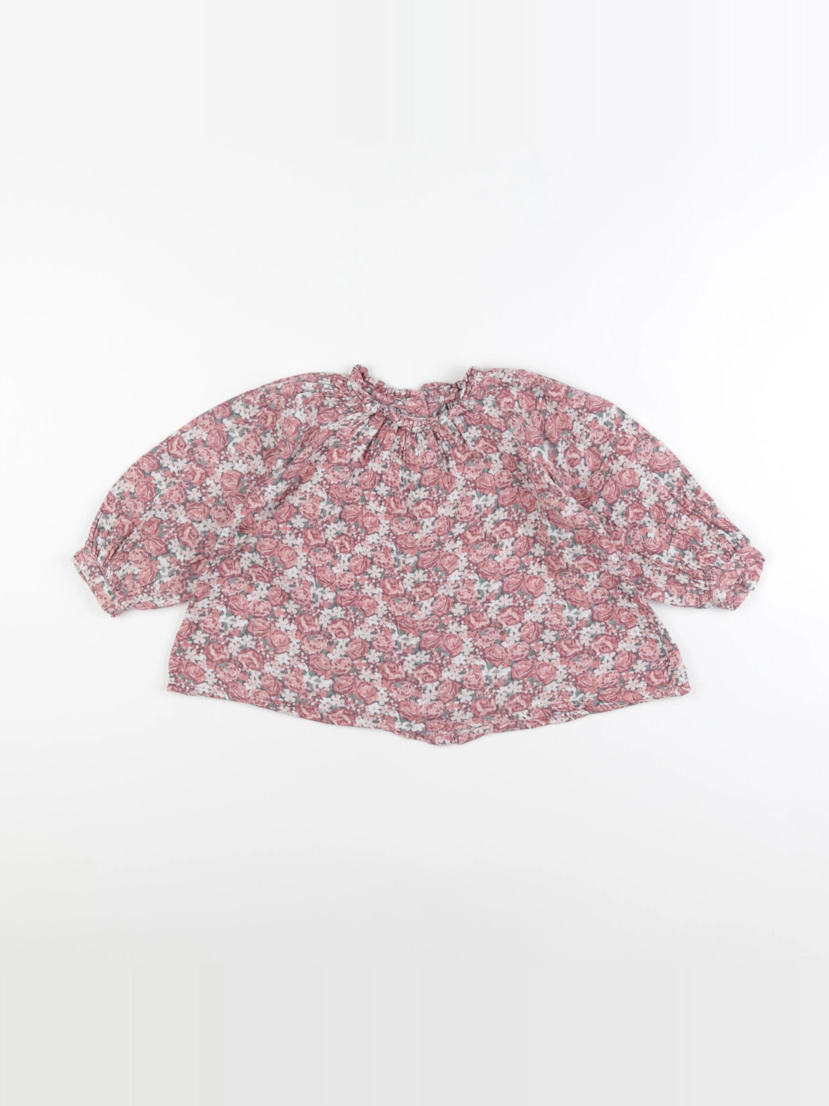 Vertbaudet - blouse rose - 2 ans
