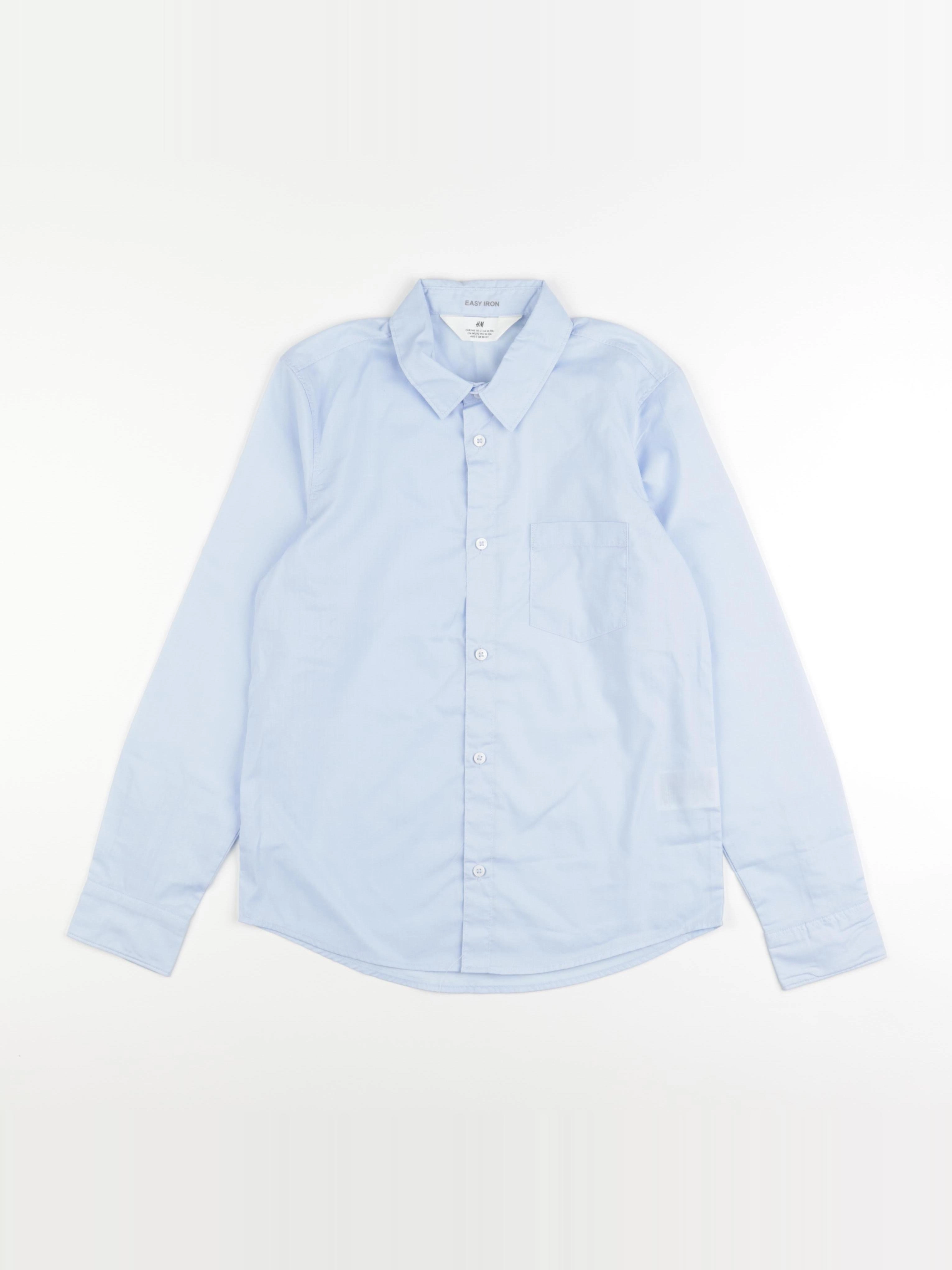 H&M - chemise bleu - 10/11 ans
