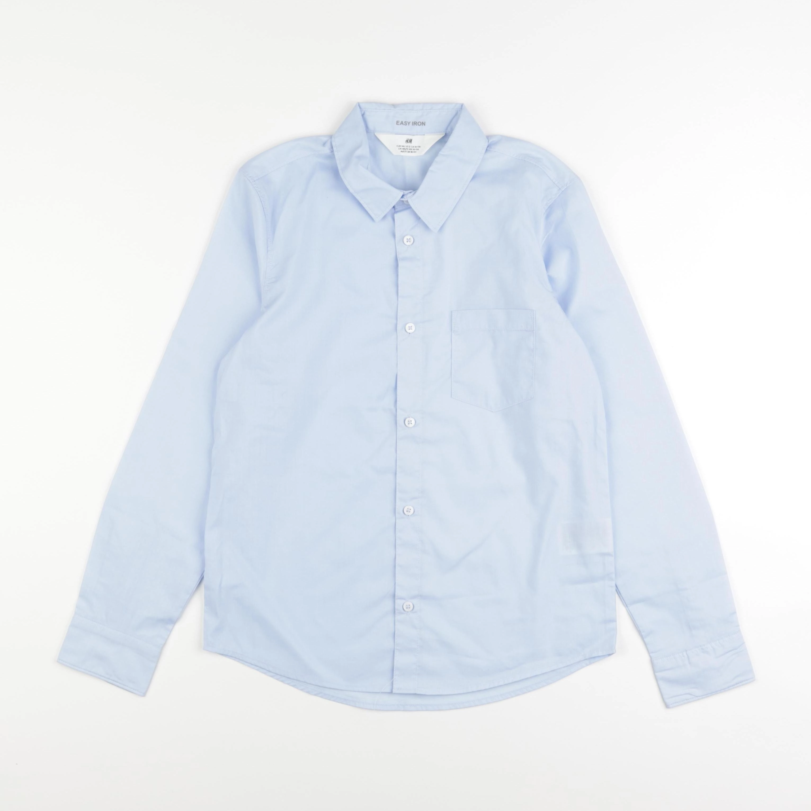 H&M - chemise bleu - 10/11 ans