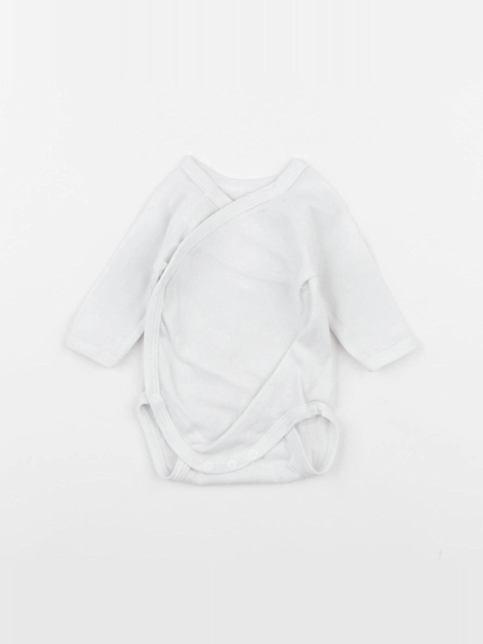 Petit Bateau - body blanc - 0 mois