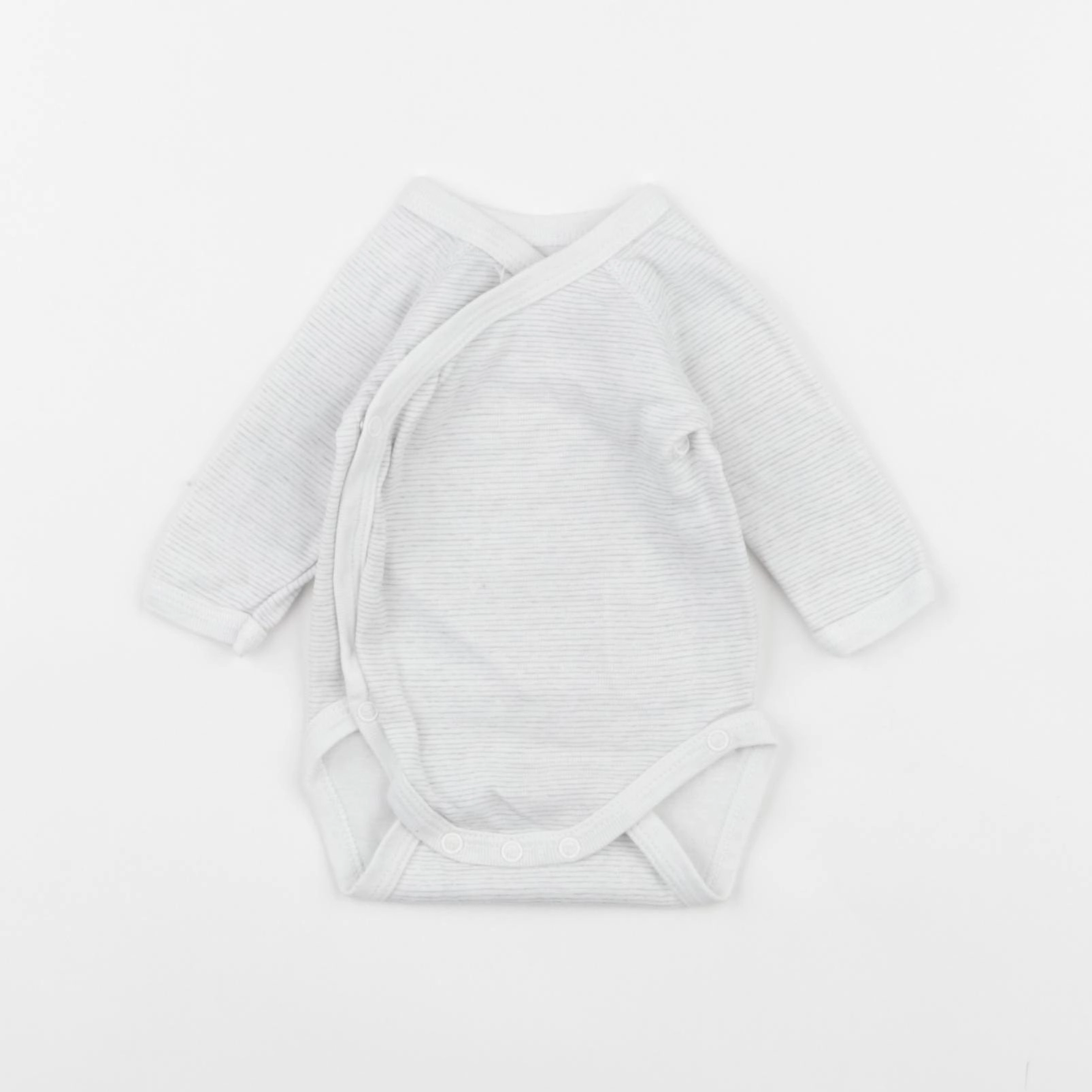 Petit Bateau - body gris - 0 mois