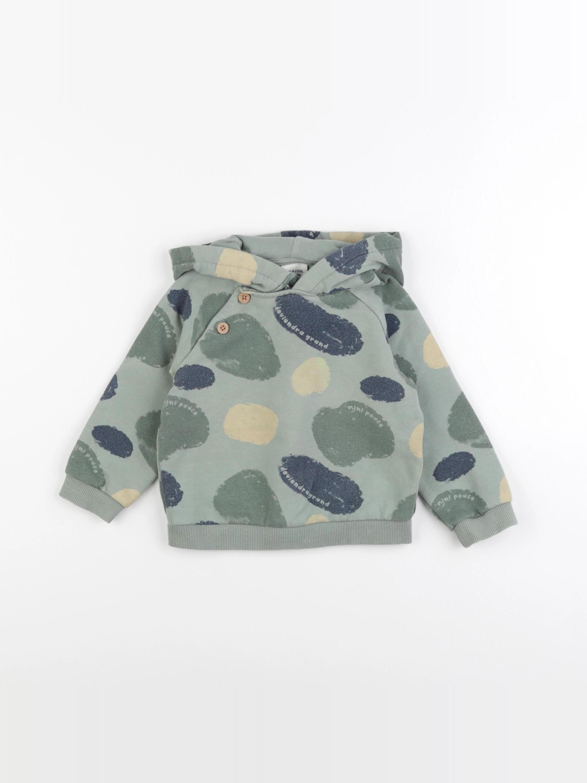 Tape à l'oeil - sweat vert - 24 mois
