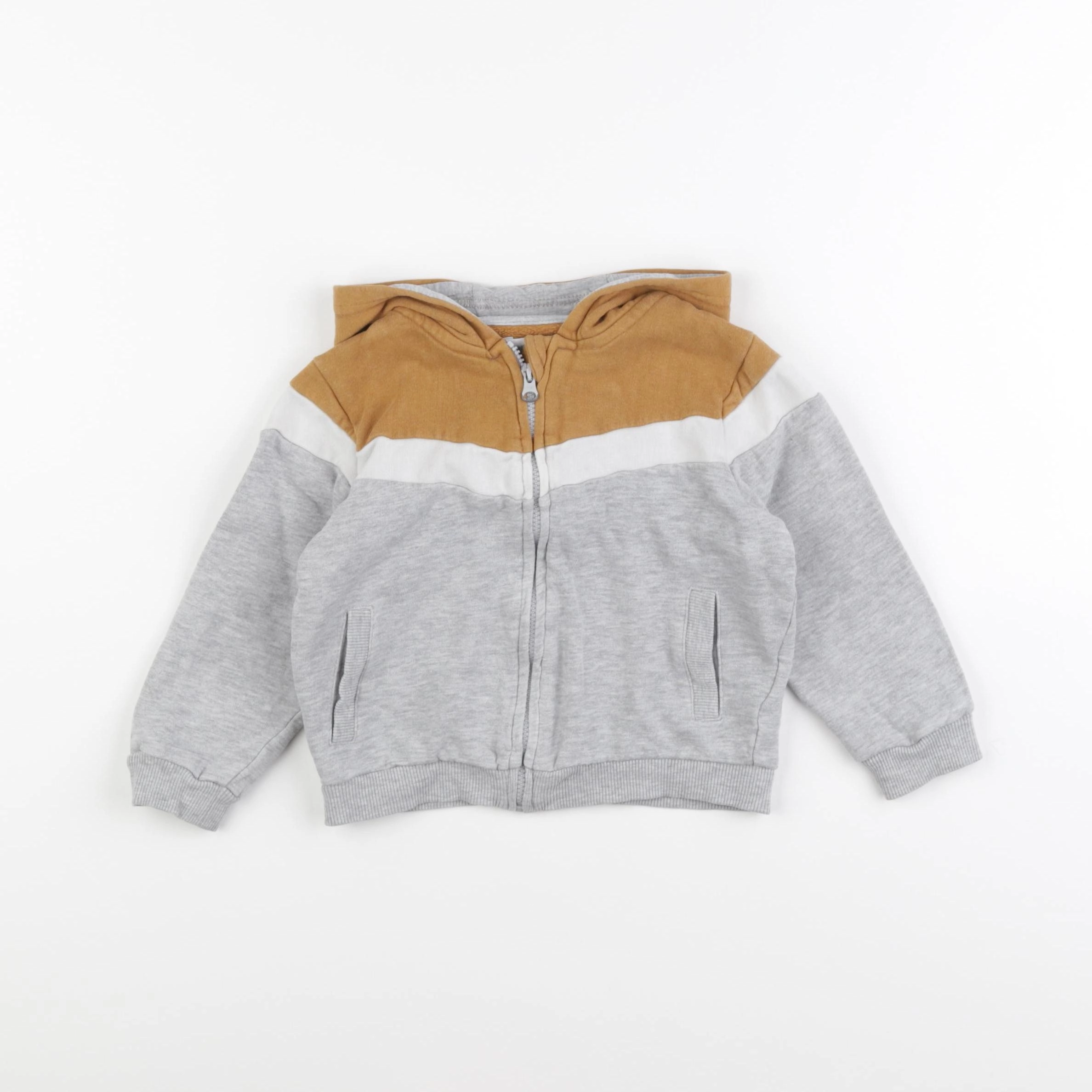 Vertbaudet - sweat gris - 24 mois