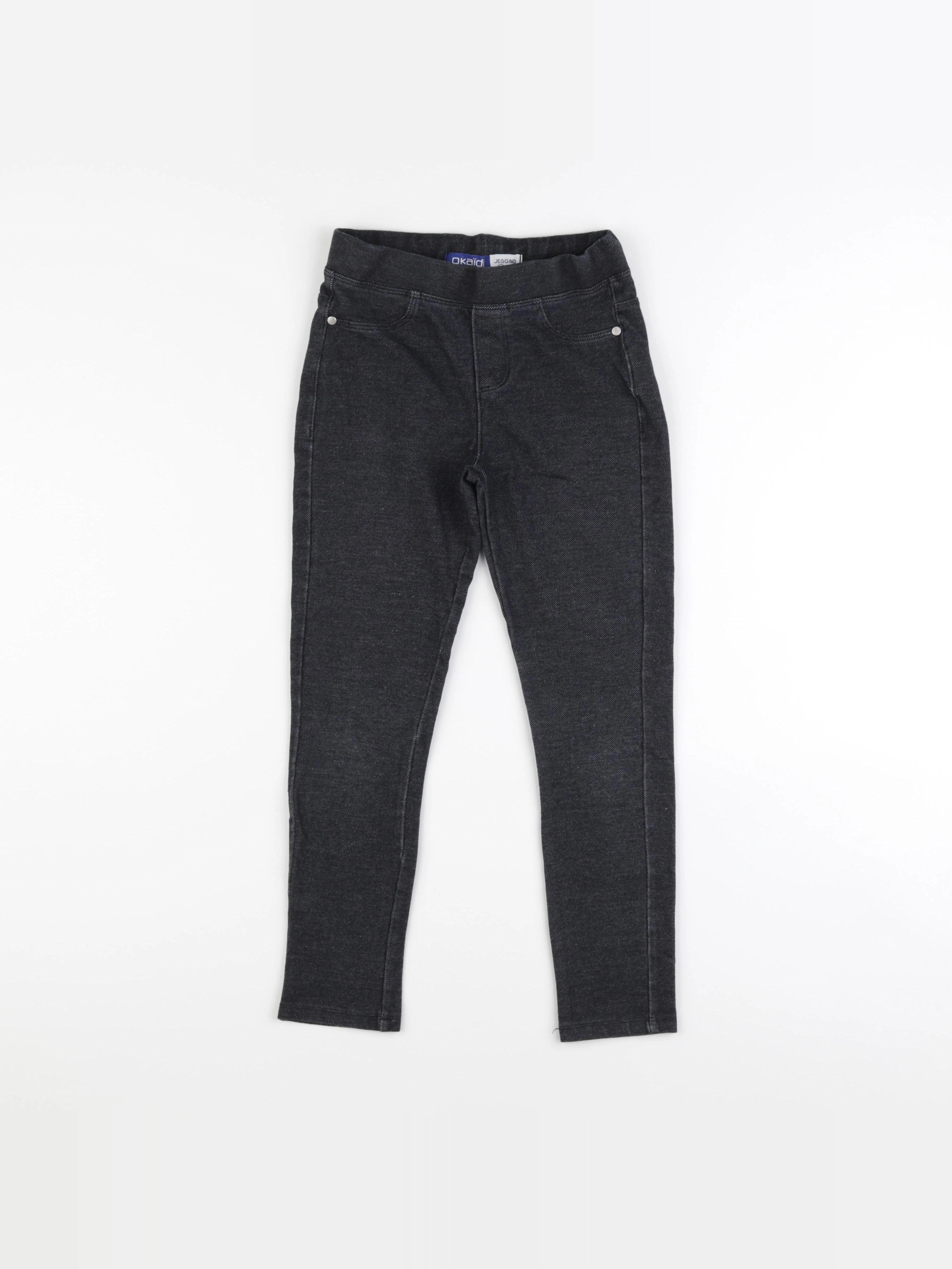 Okaidi - jegging gris - 8 ans