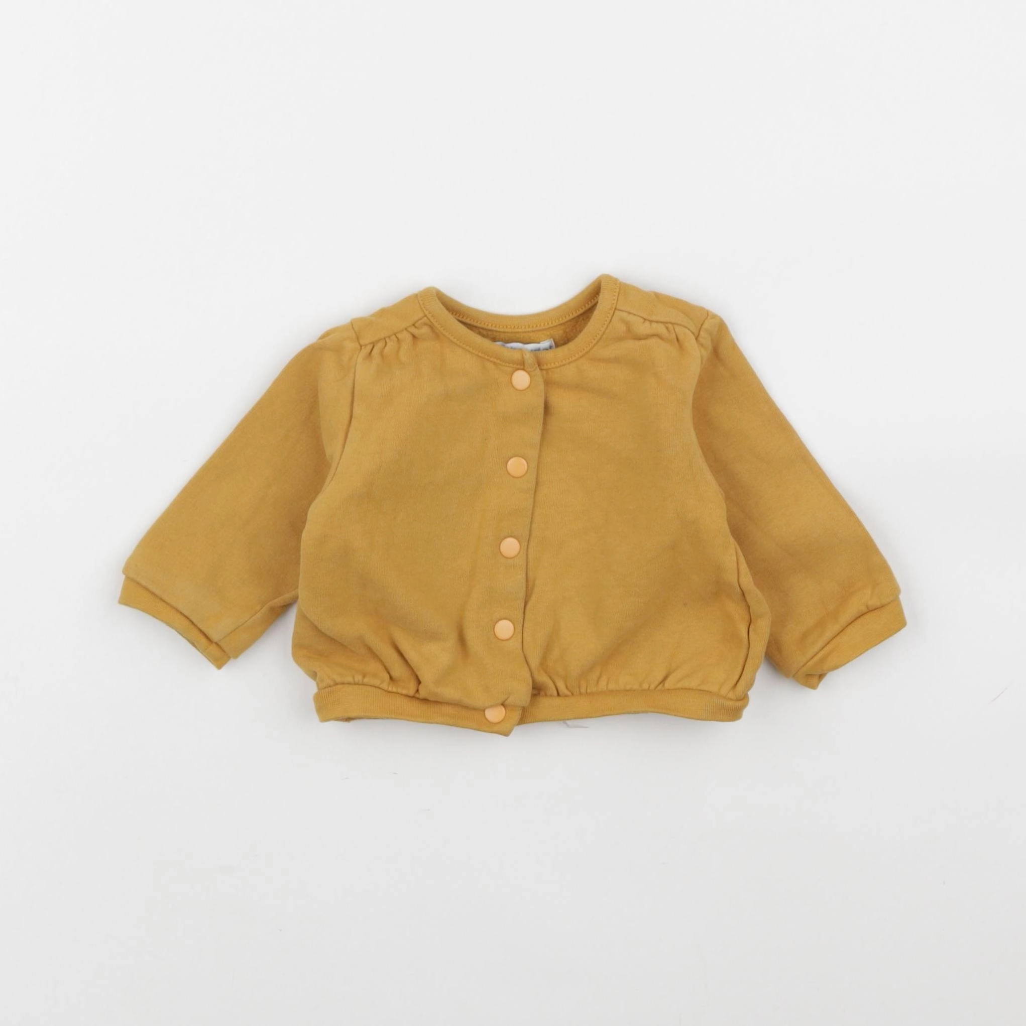Vertbaudet - sweat jaune - 3 mois