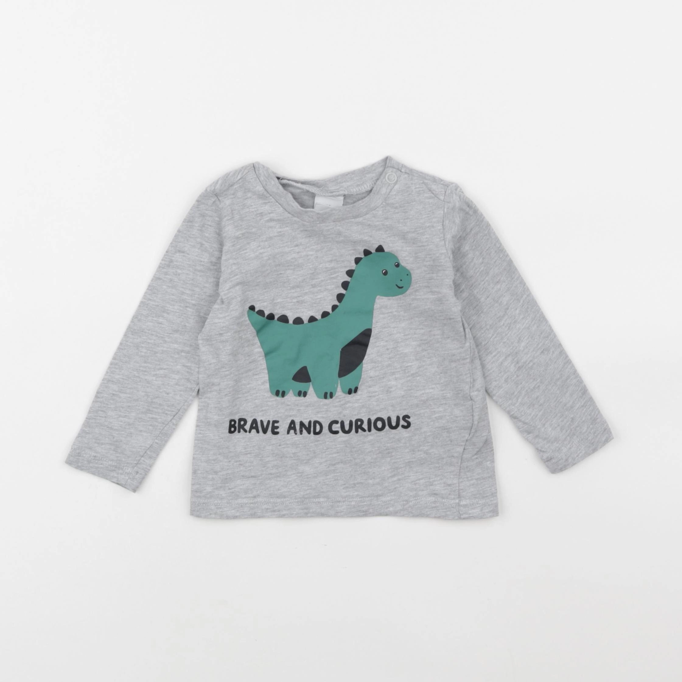 H&M - tee-shirt gris - 6 mois