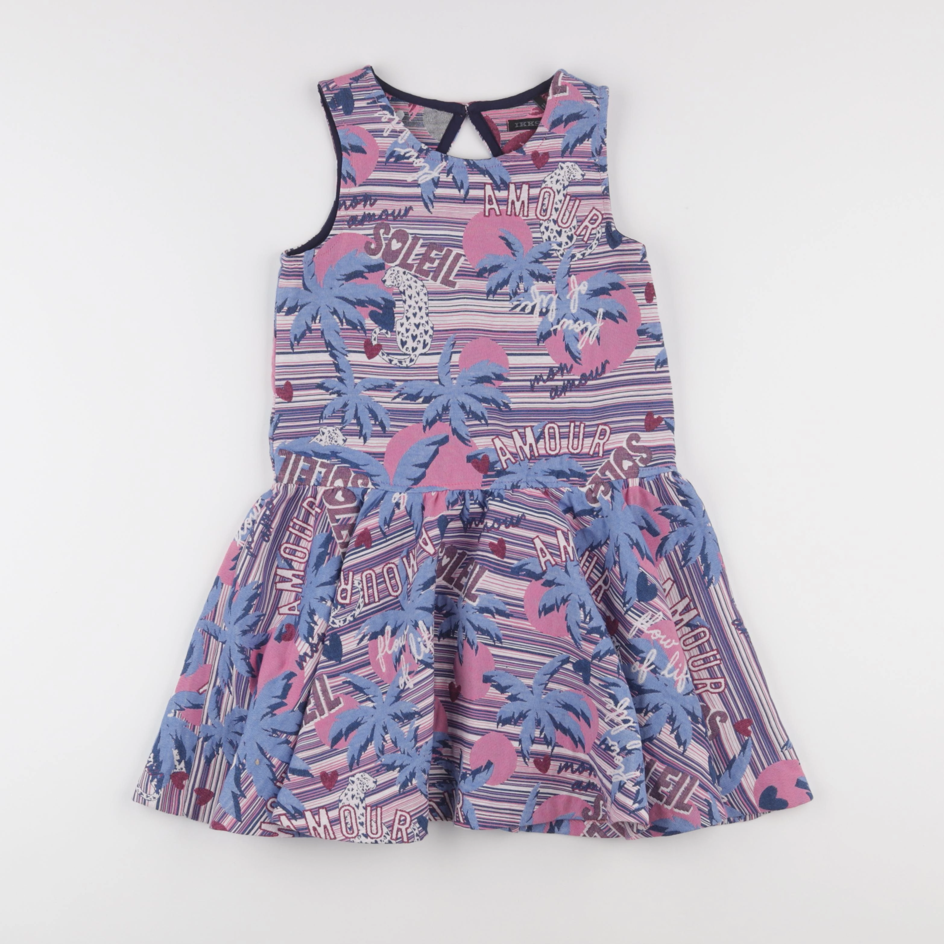 IKKS - robe bleu - 8 ans