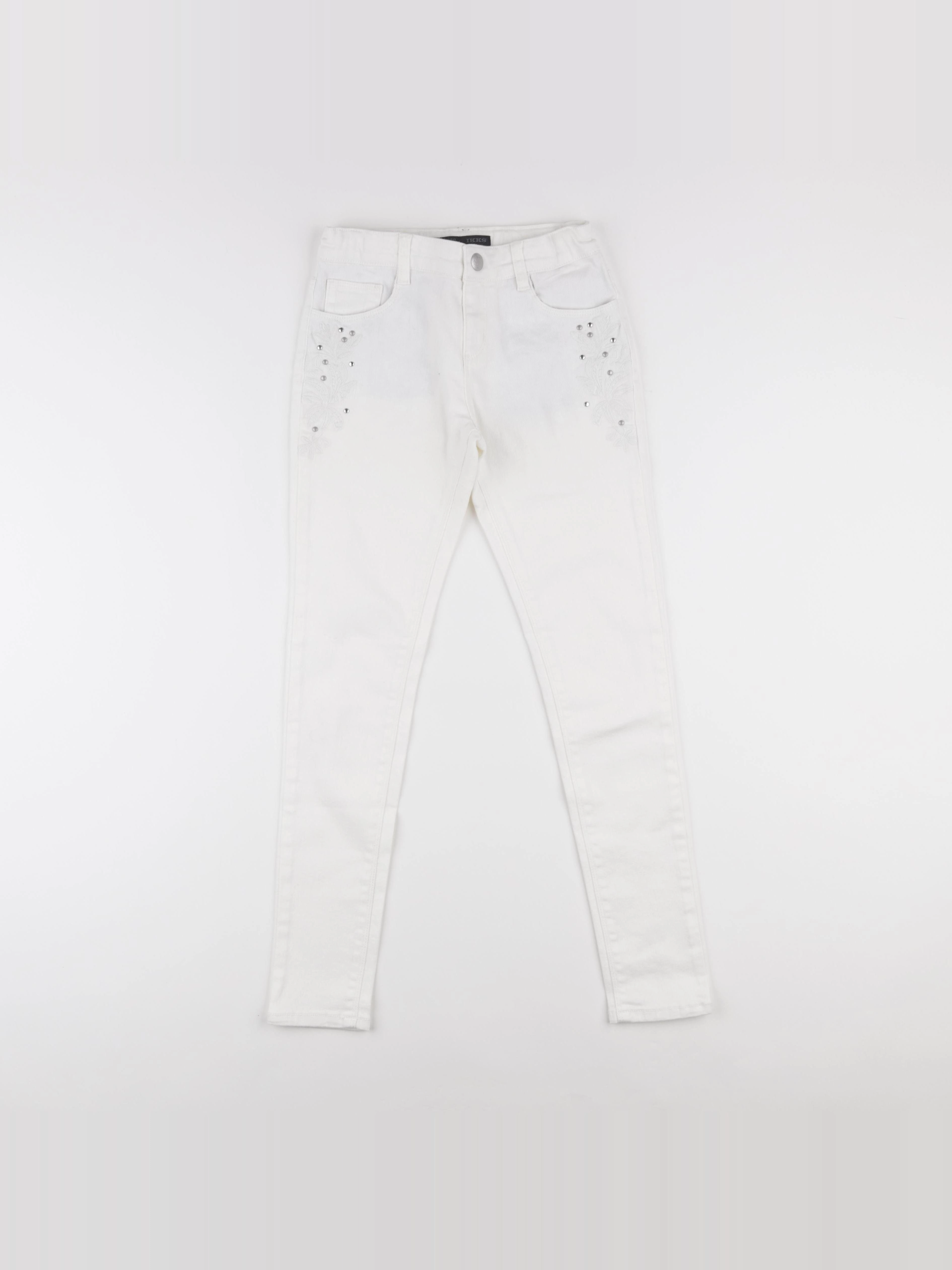 IKKS - jean blanc - 10 ans