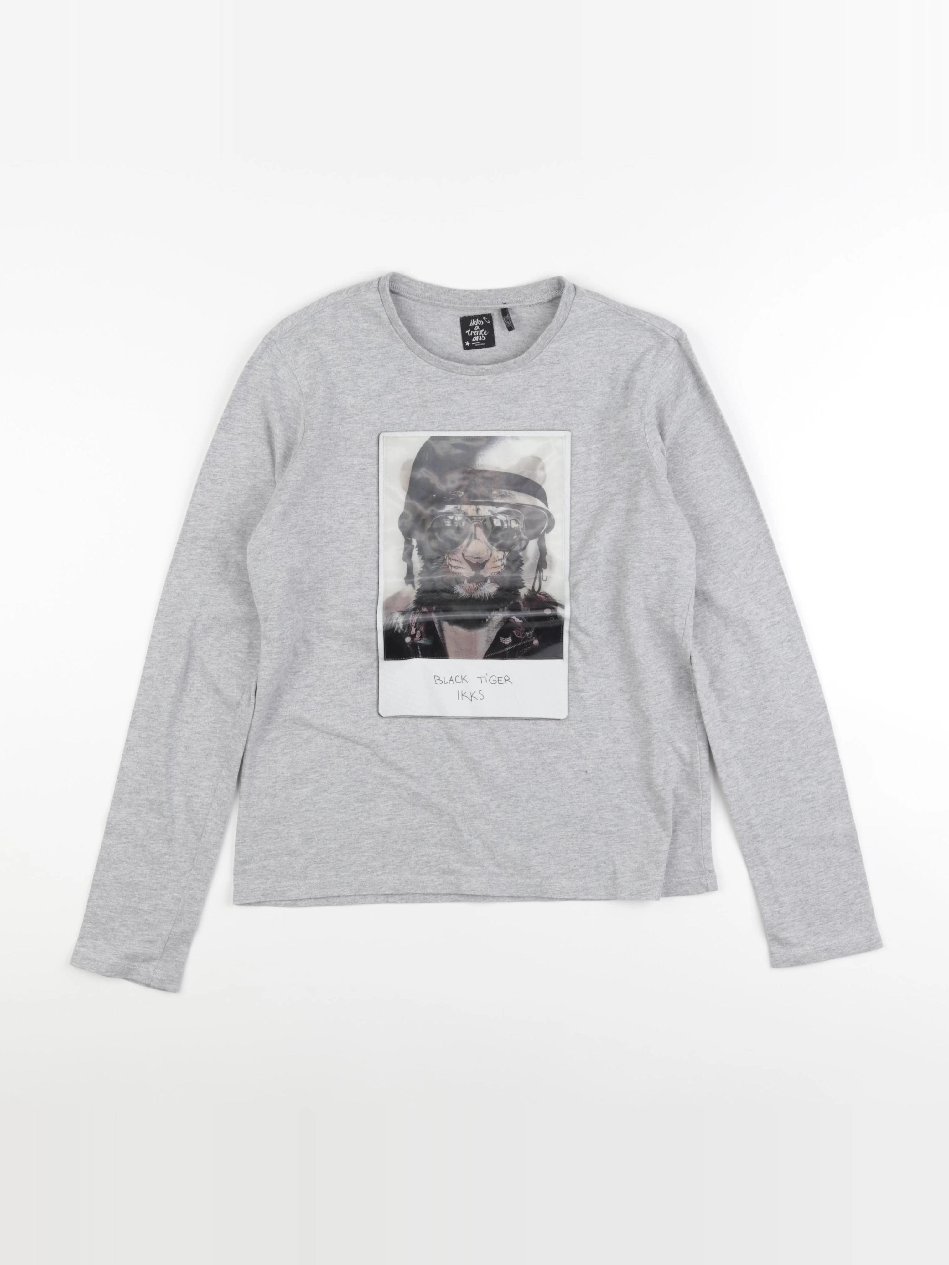 IKKS - tee-shirt gris - 12 ans