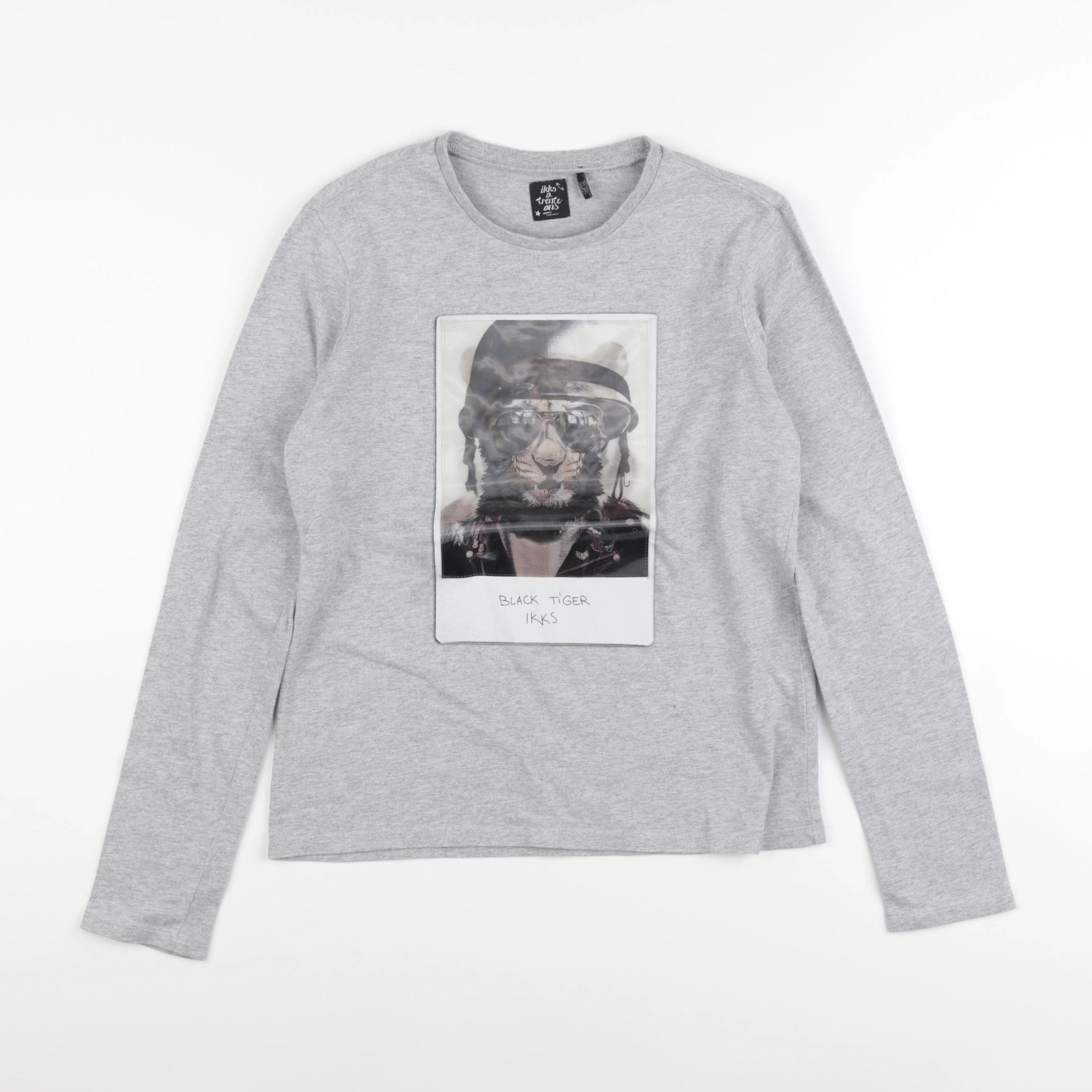 IKKS - tee-shirt gris - 12 ans