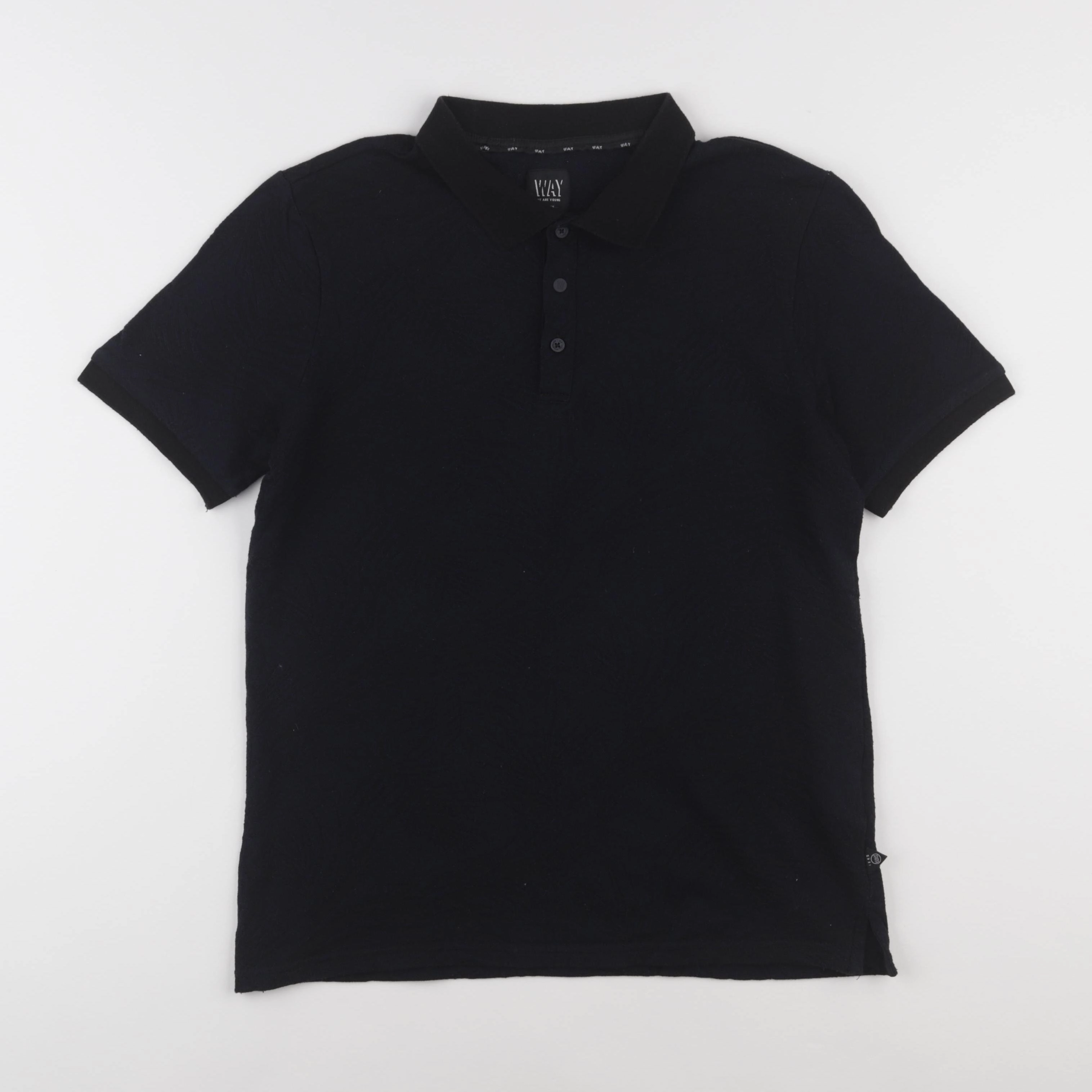 IKKS - polo imprimé au dos noir - 16 ans
