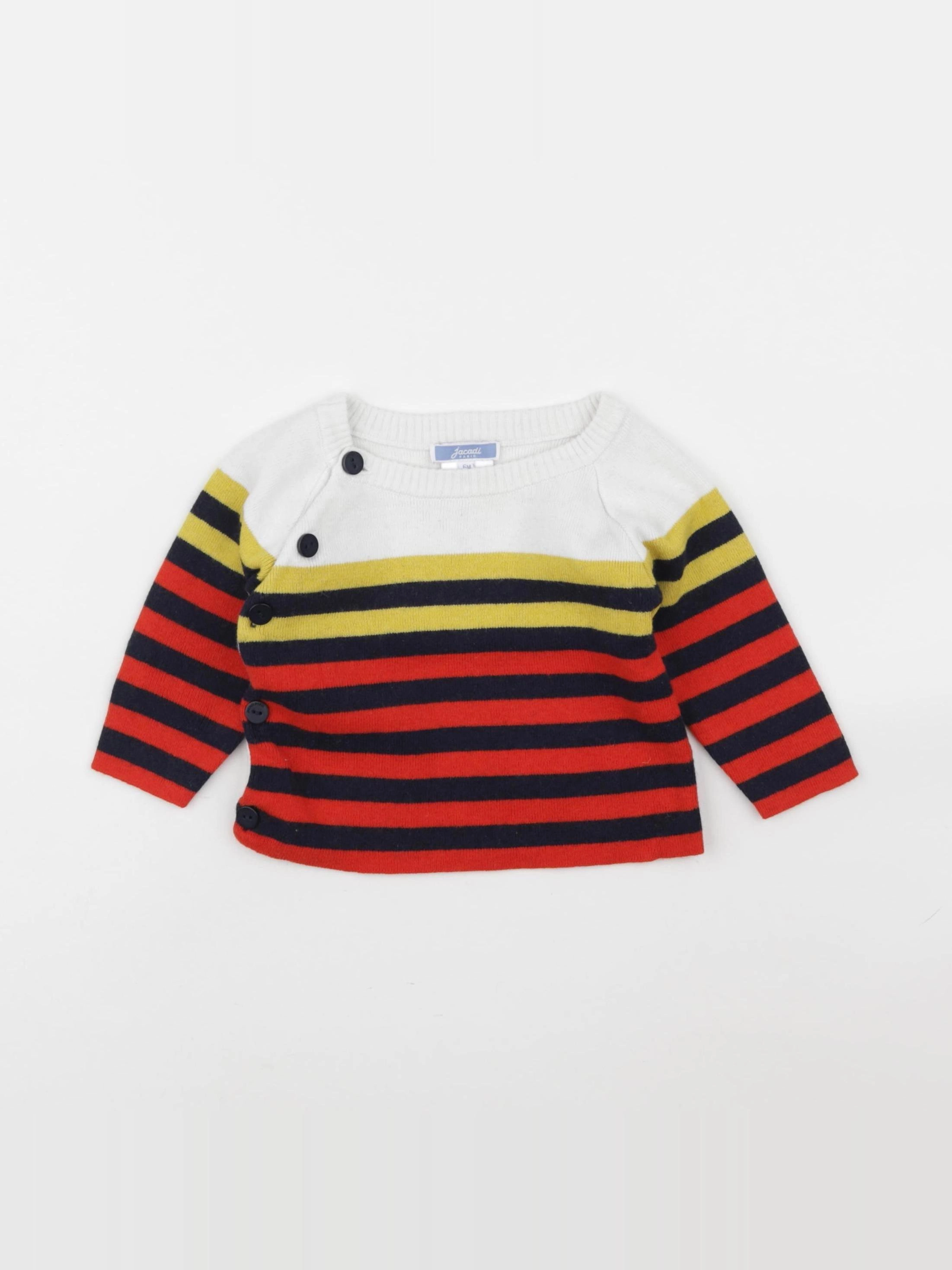 Jacadi - pull rouge - 6 mois