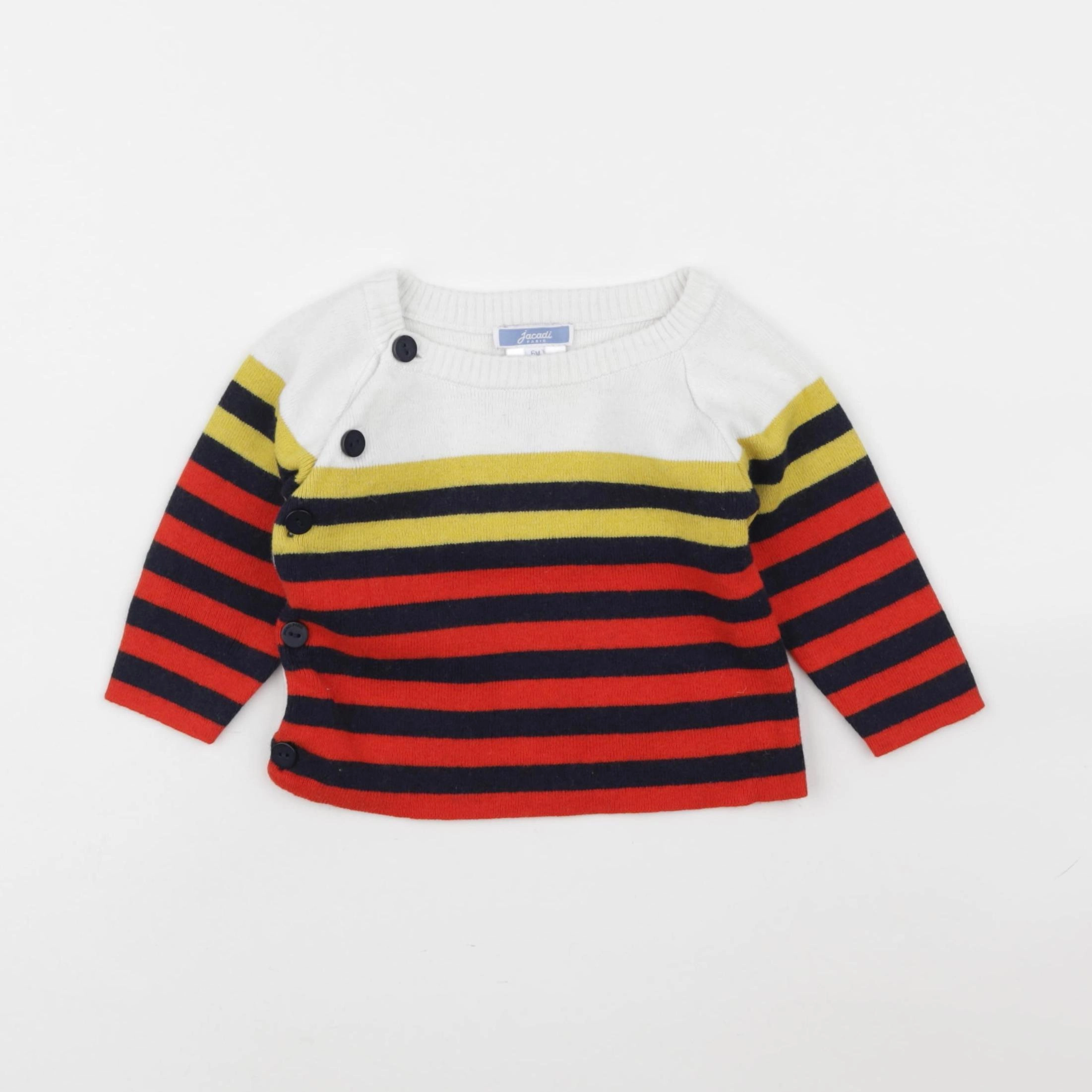 Jacadi - pull rouge - 6 mois