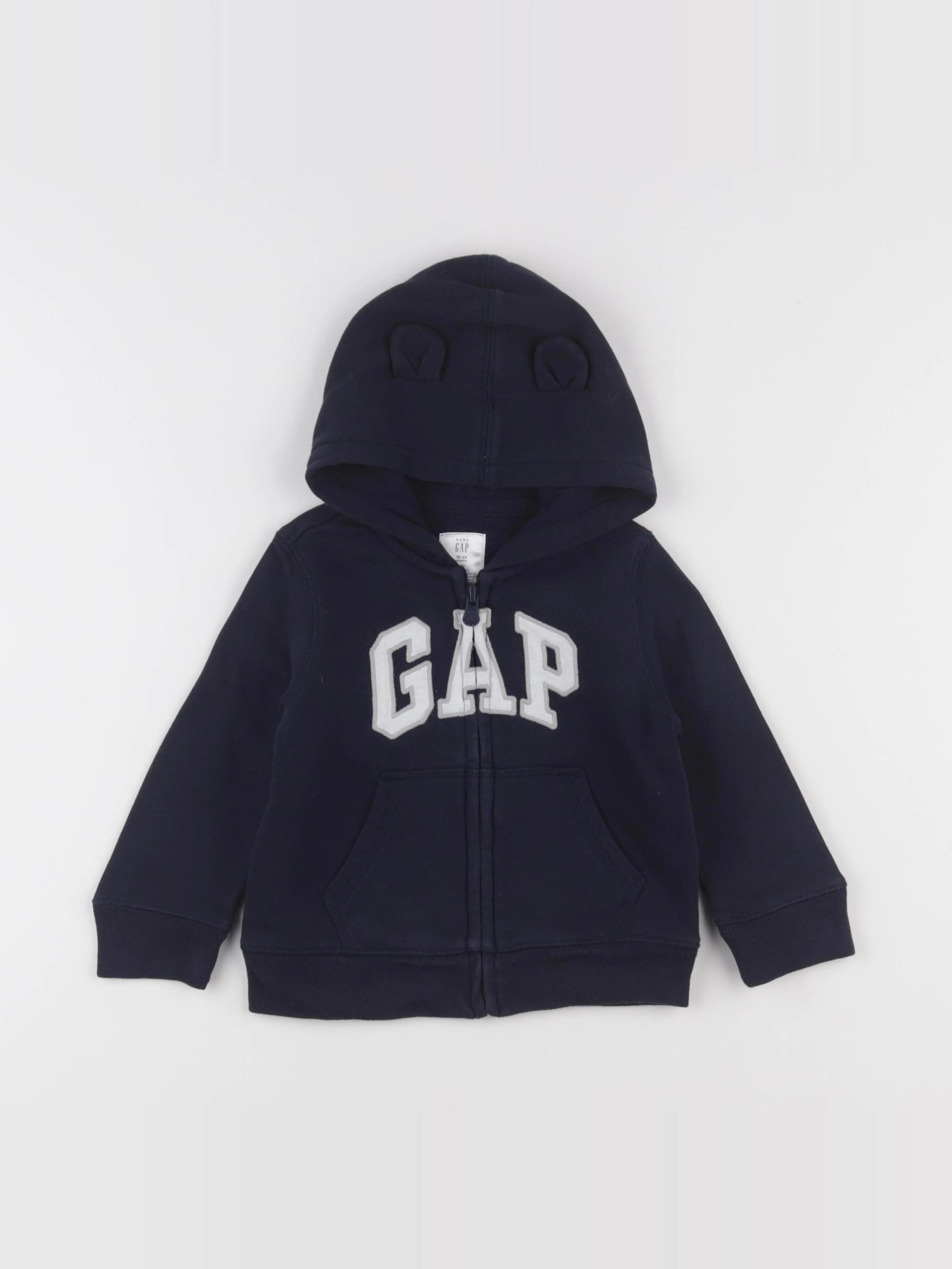 GAP - sweat bleu - 18/24 mois