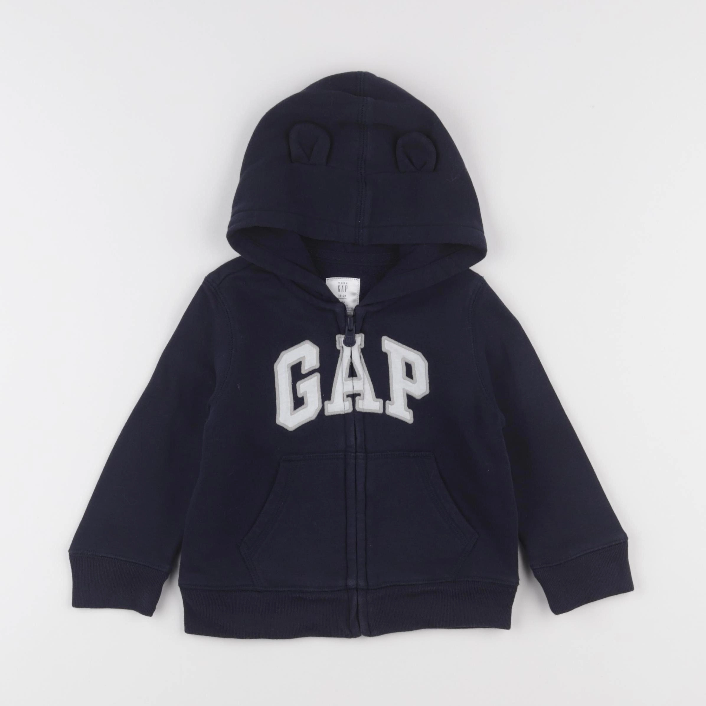 GAP - sweat bleu - 18/24 mois