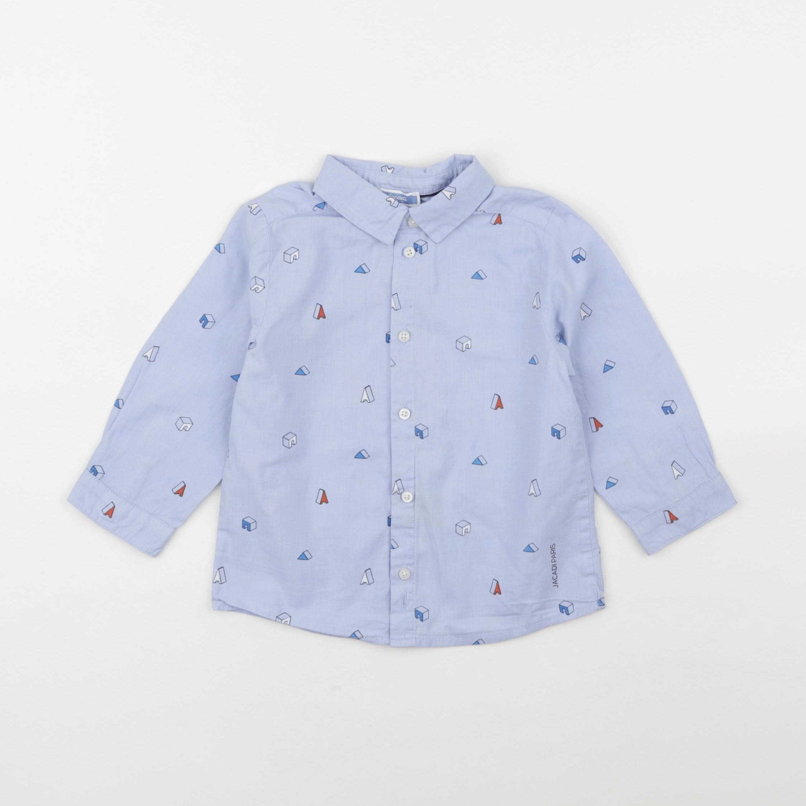 Jacadi - chemise bleu - 36 mois