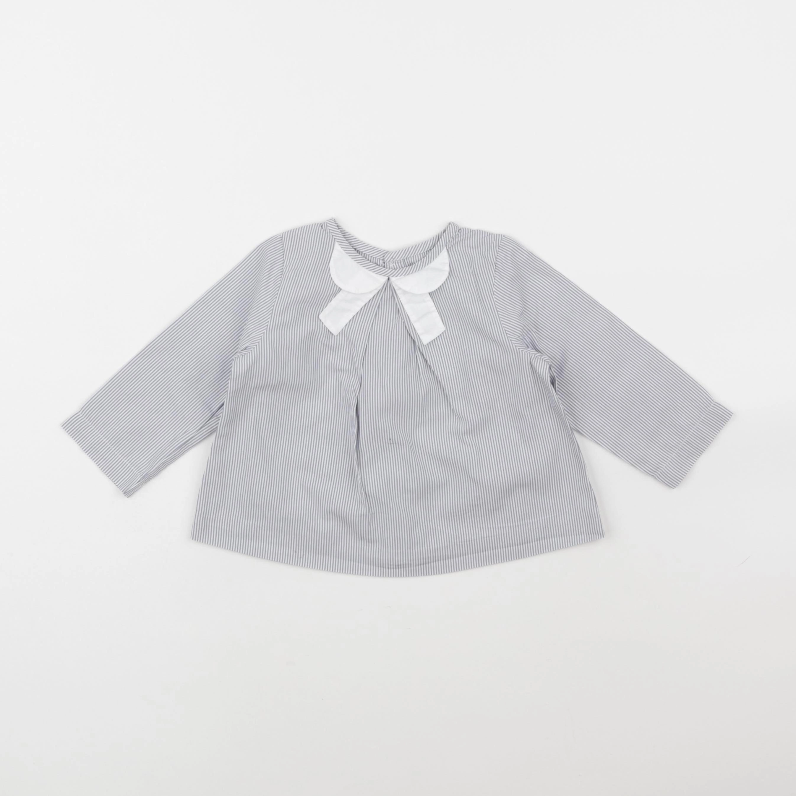 Jacadi - blouse gris - 12 mois