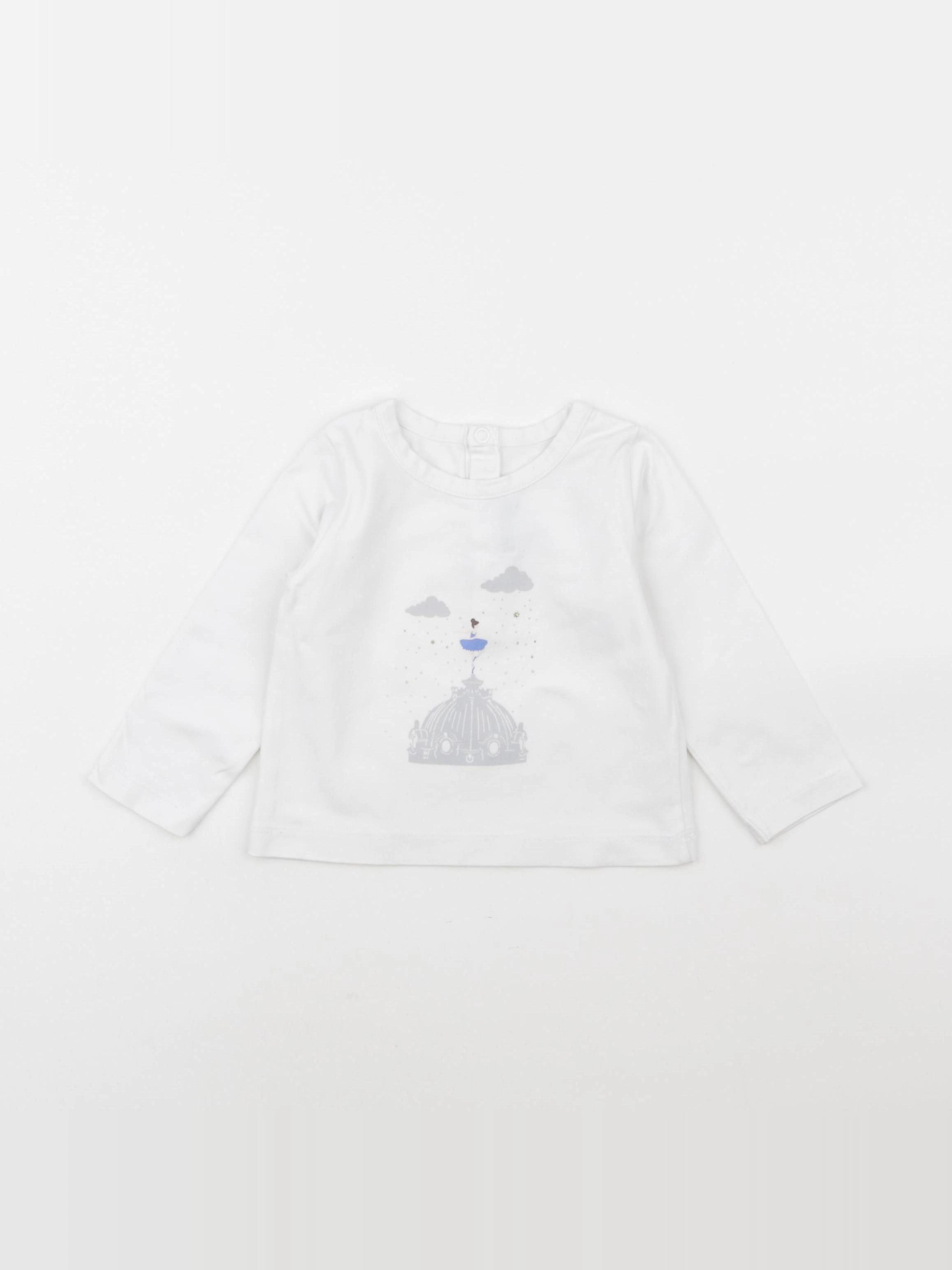 Jacadi - tee-shirt blanc - 12 mois