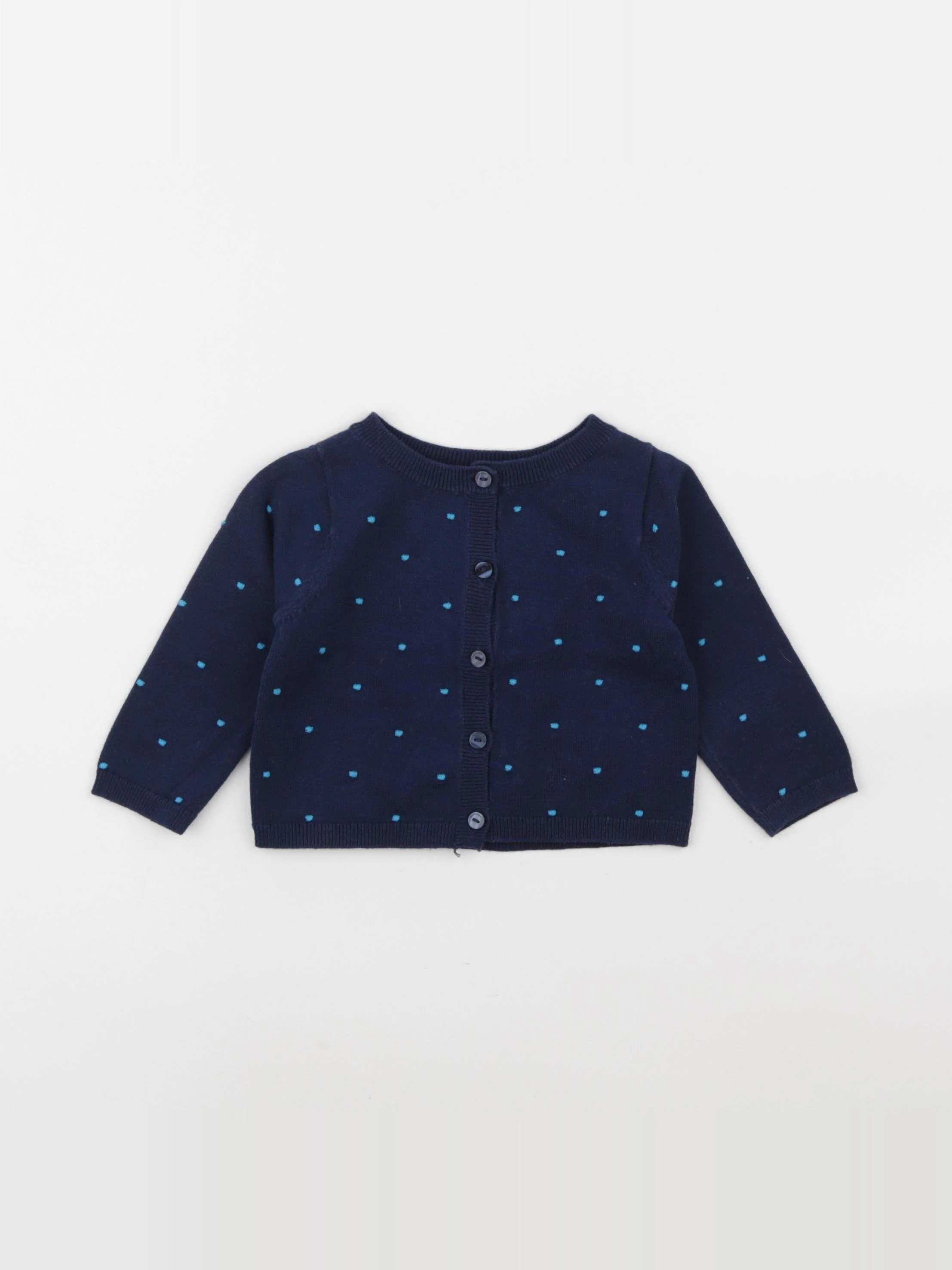 Jacadi - gilet bleu - 12 mois