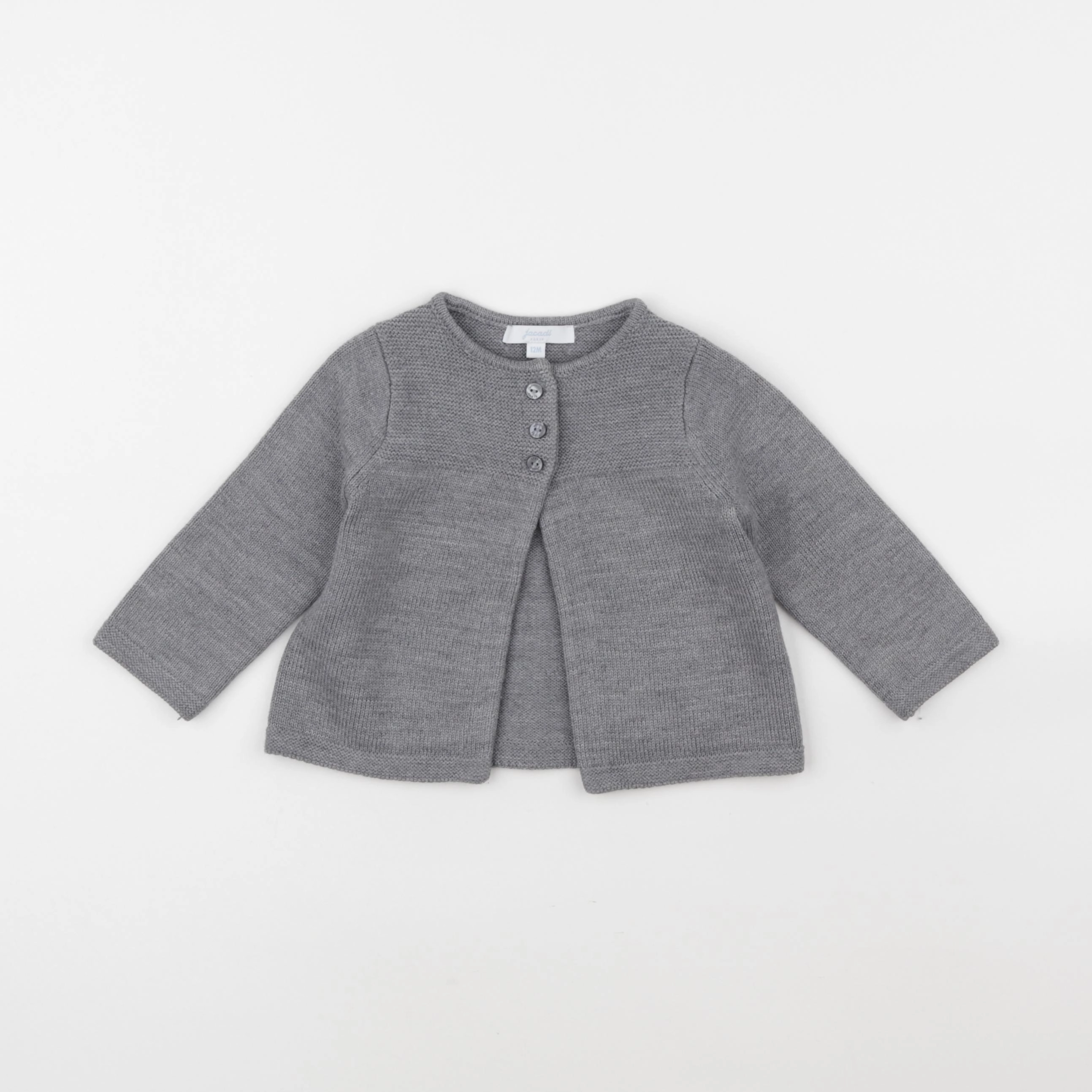 Jacadi - gilet gris - 12 mois