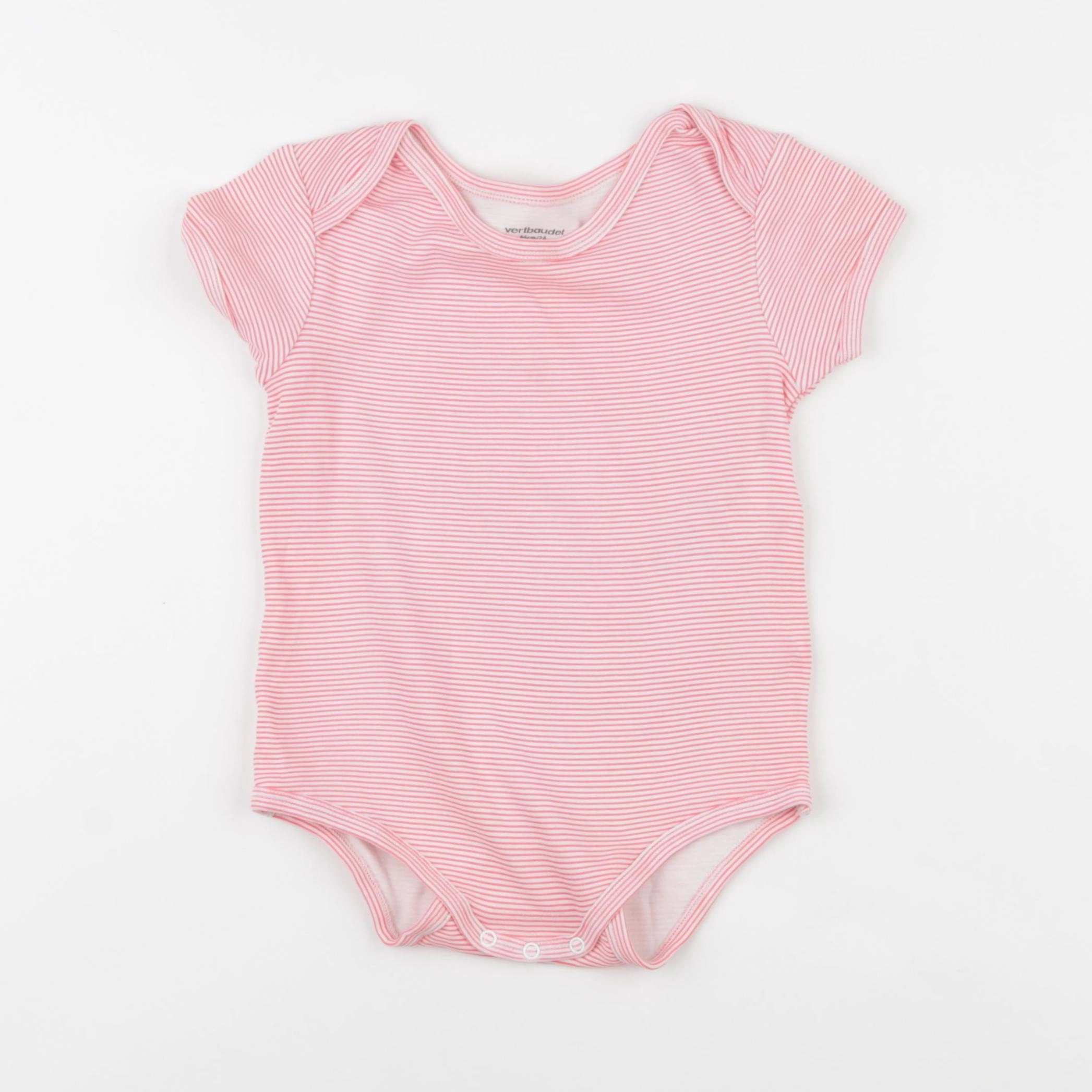 Vertbaudet - body rose fluo - 2 ans