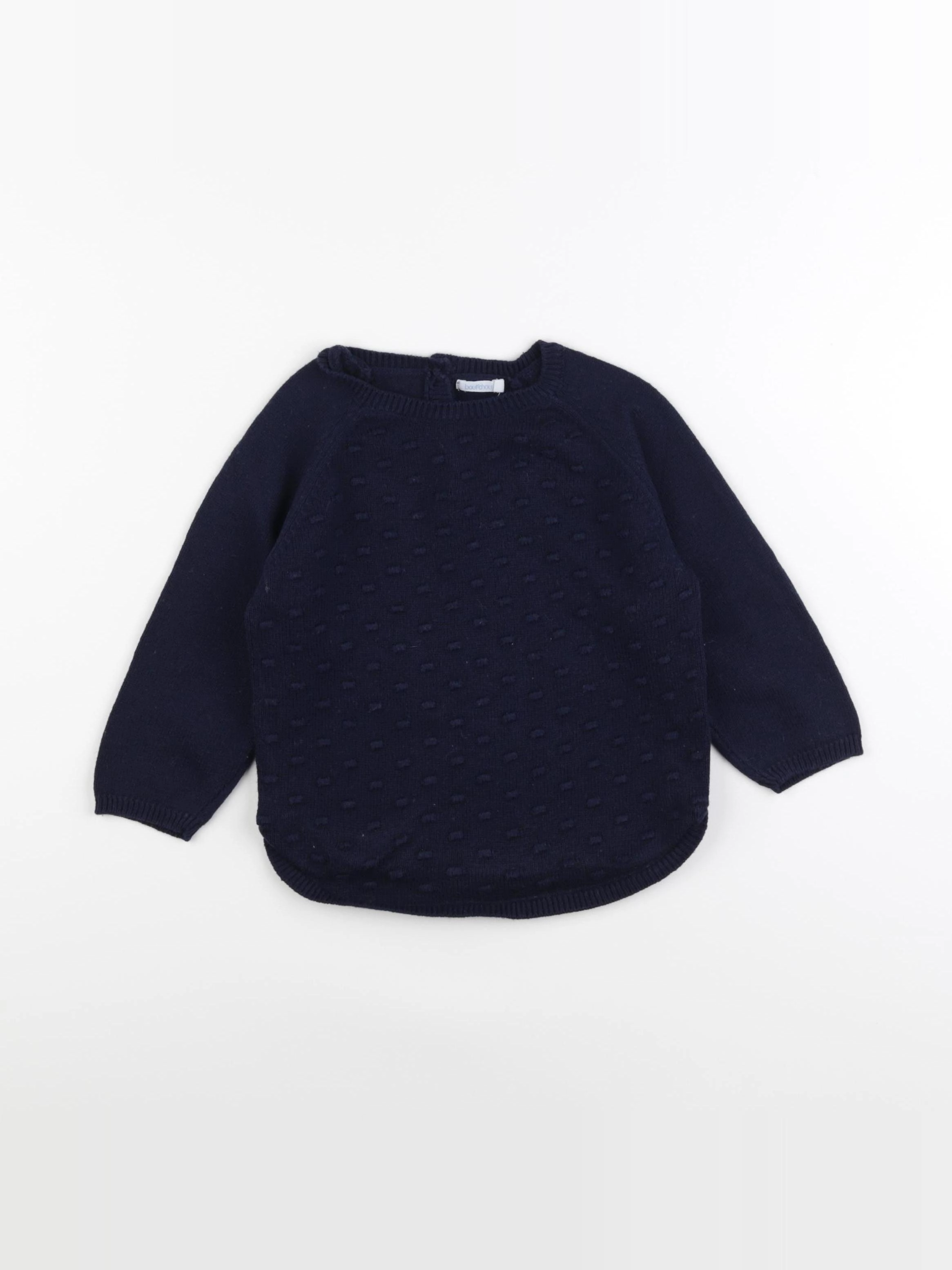Boutchou - pull bleu - 36 mois