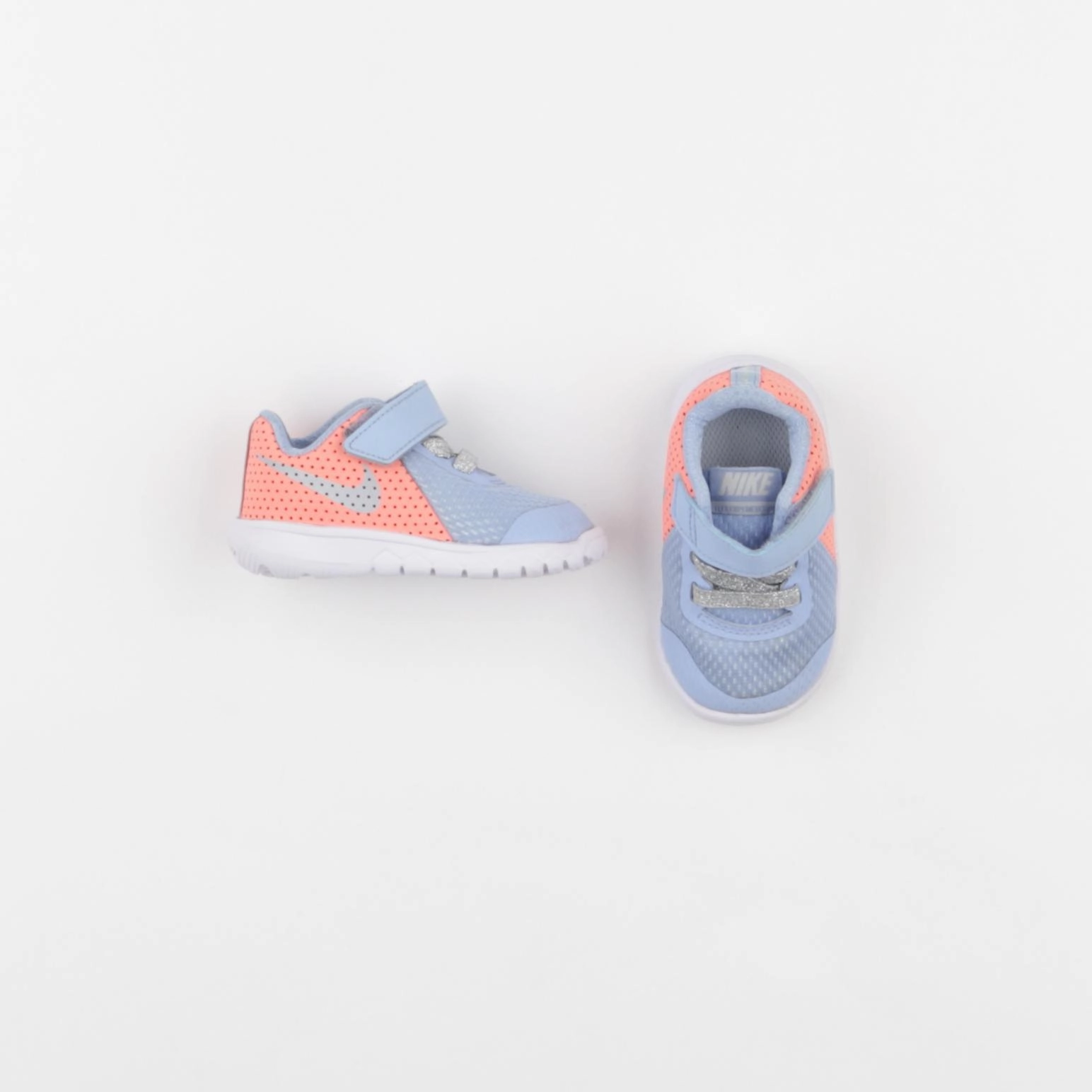 Nike - tennis à scratch/ lacets bleu, argent - pointure 18