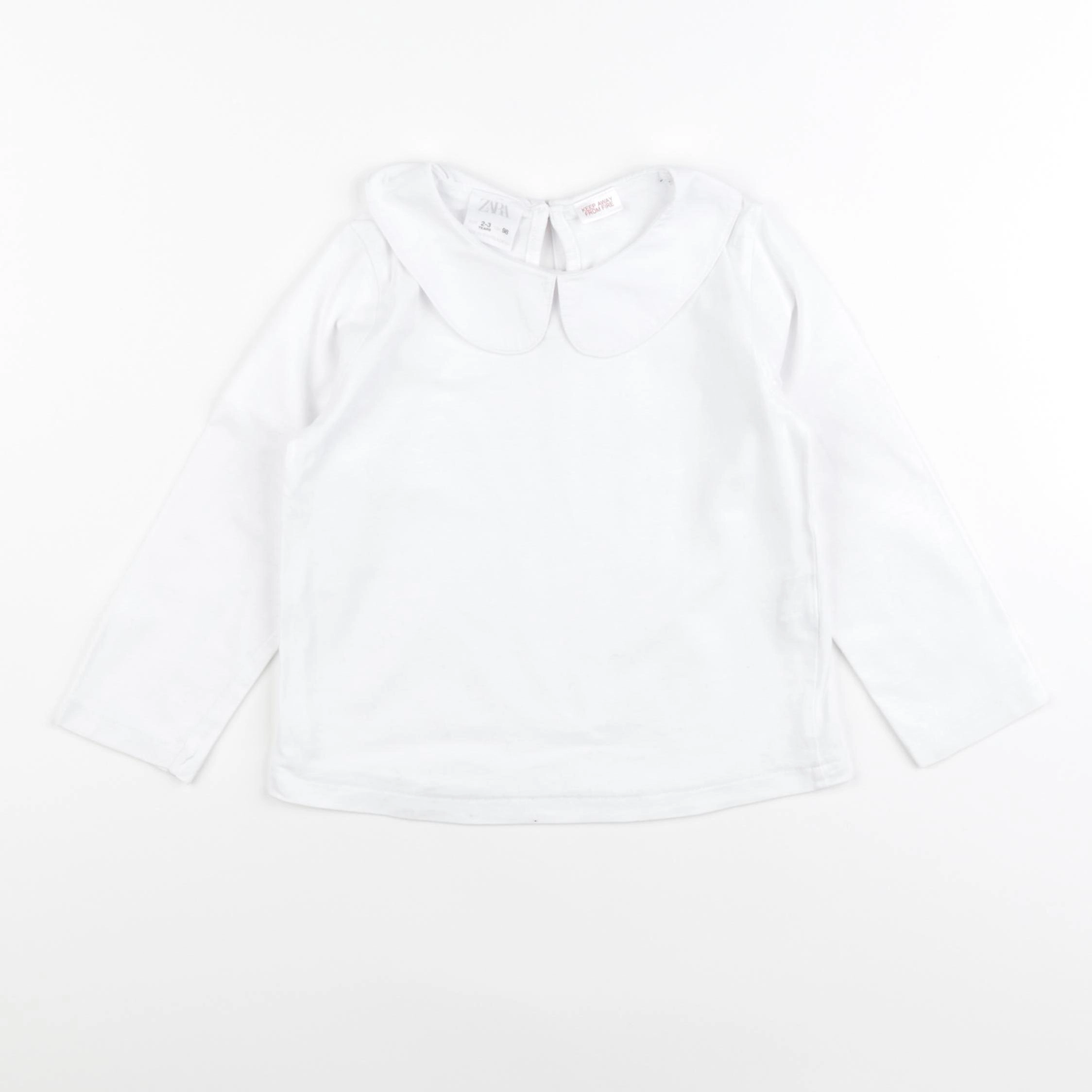 Zara - tee-shirt blanc - 2/3 ans