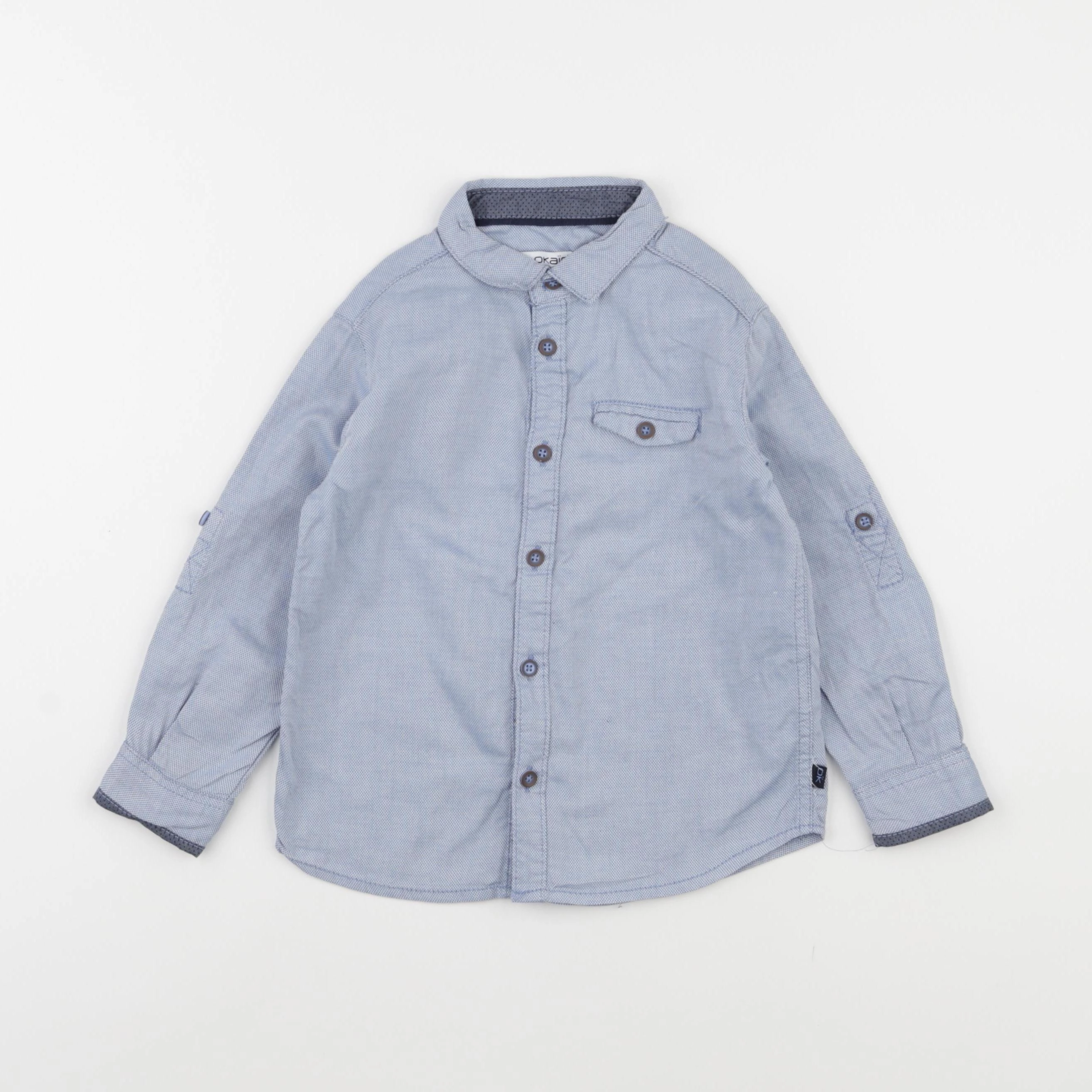 Okaidi - chemise bleu - 3 ans