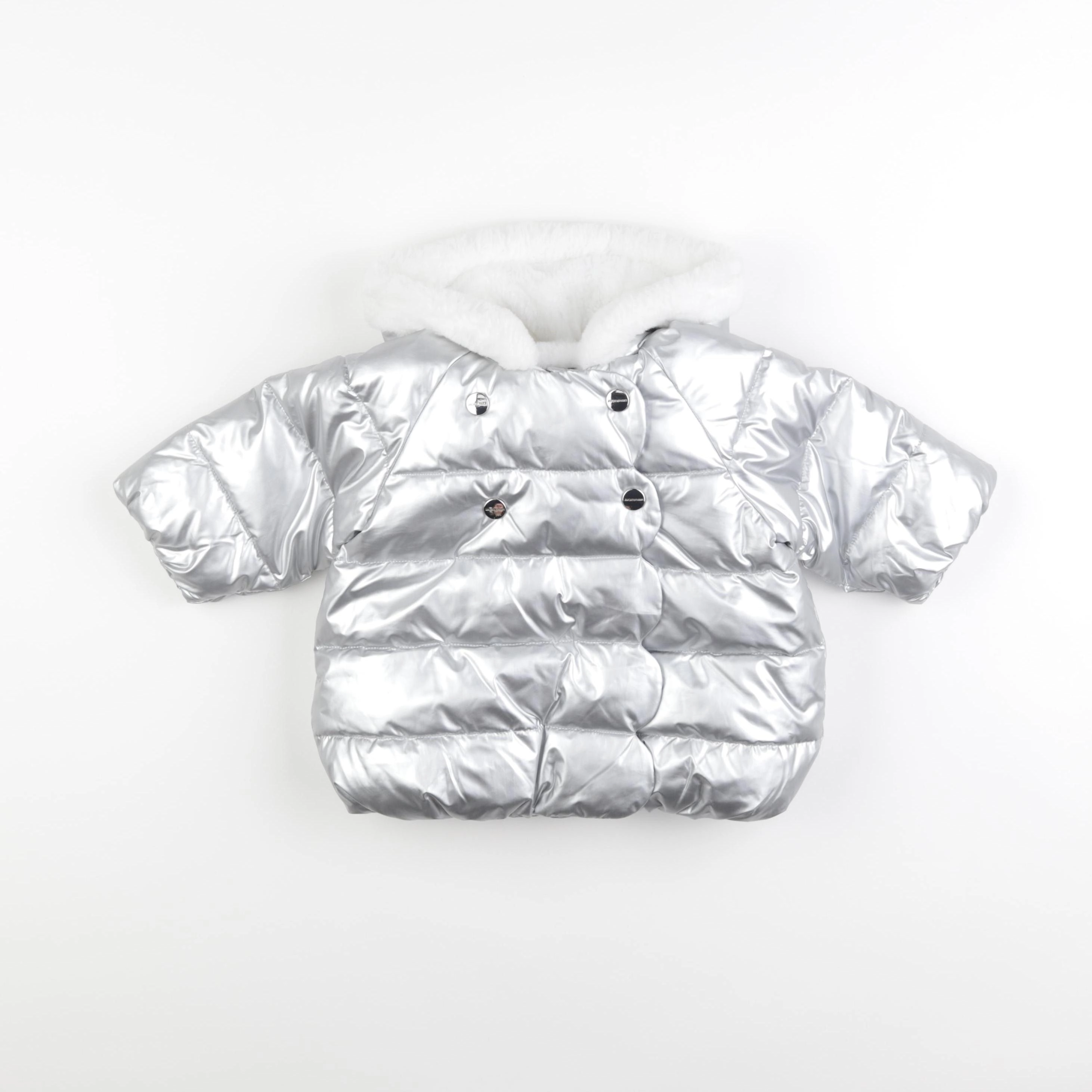 Jacadi - doudoune argent, gris - 12 mois