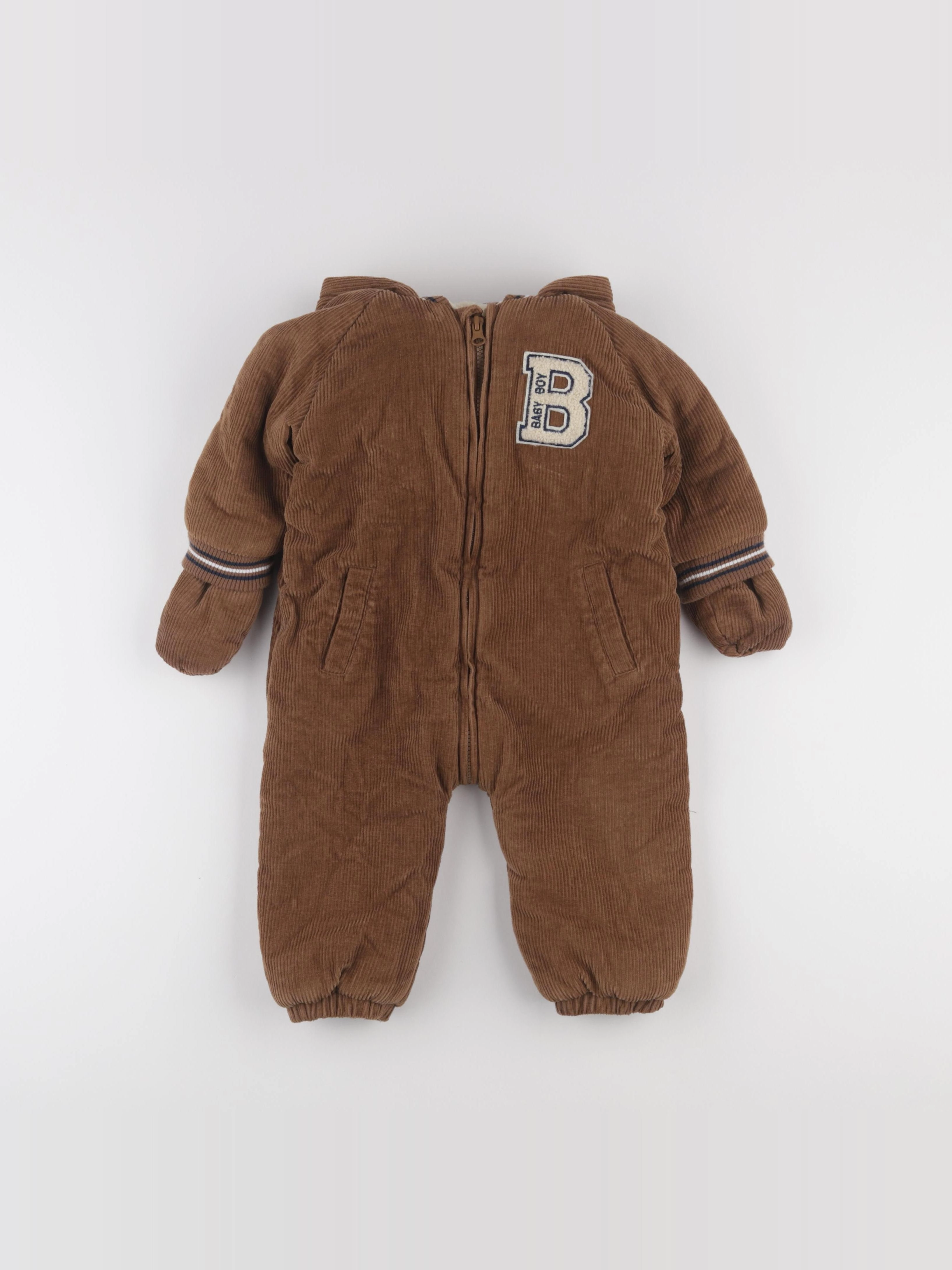 Vertbaudet - combi-pilote marron - 18 mois