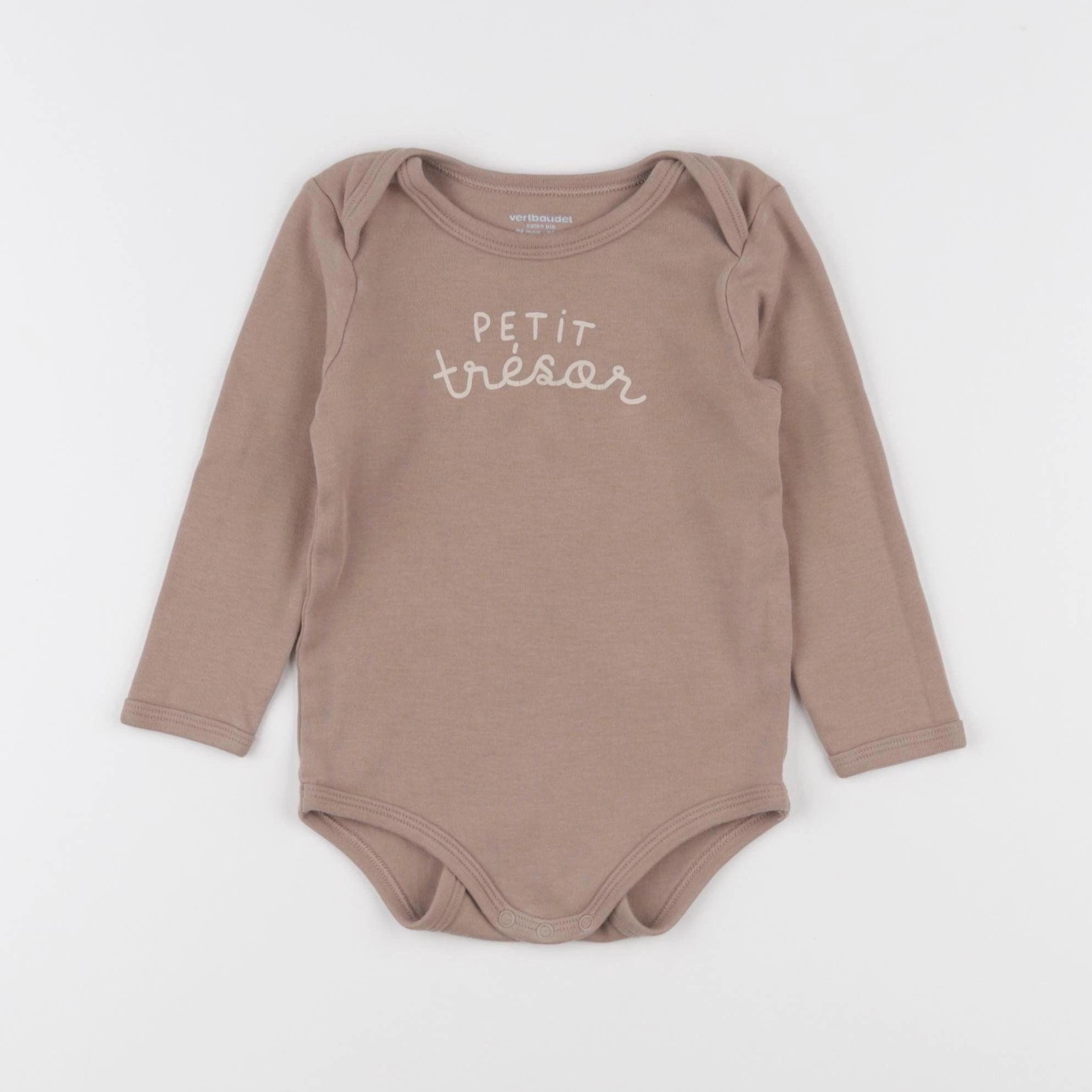 Vertbaudet - body marron - 24 mois