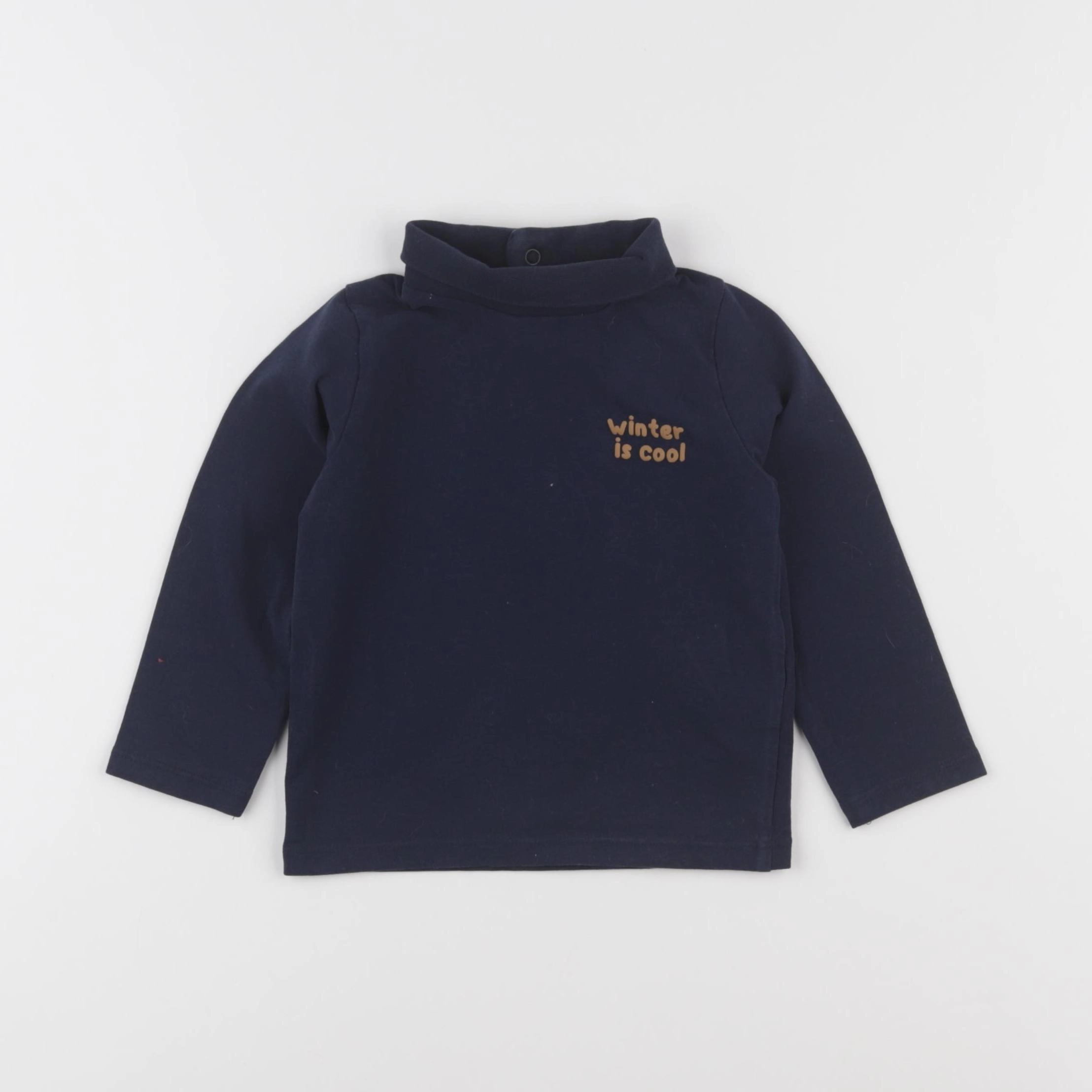Vertbaudet - sous-pull bleu - 24 mois