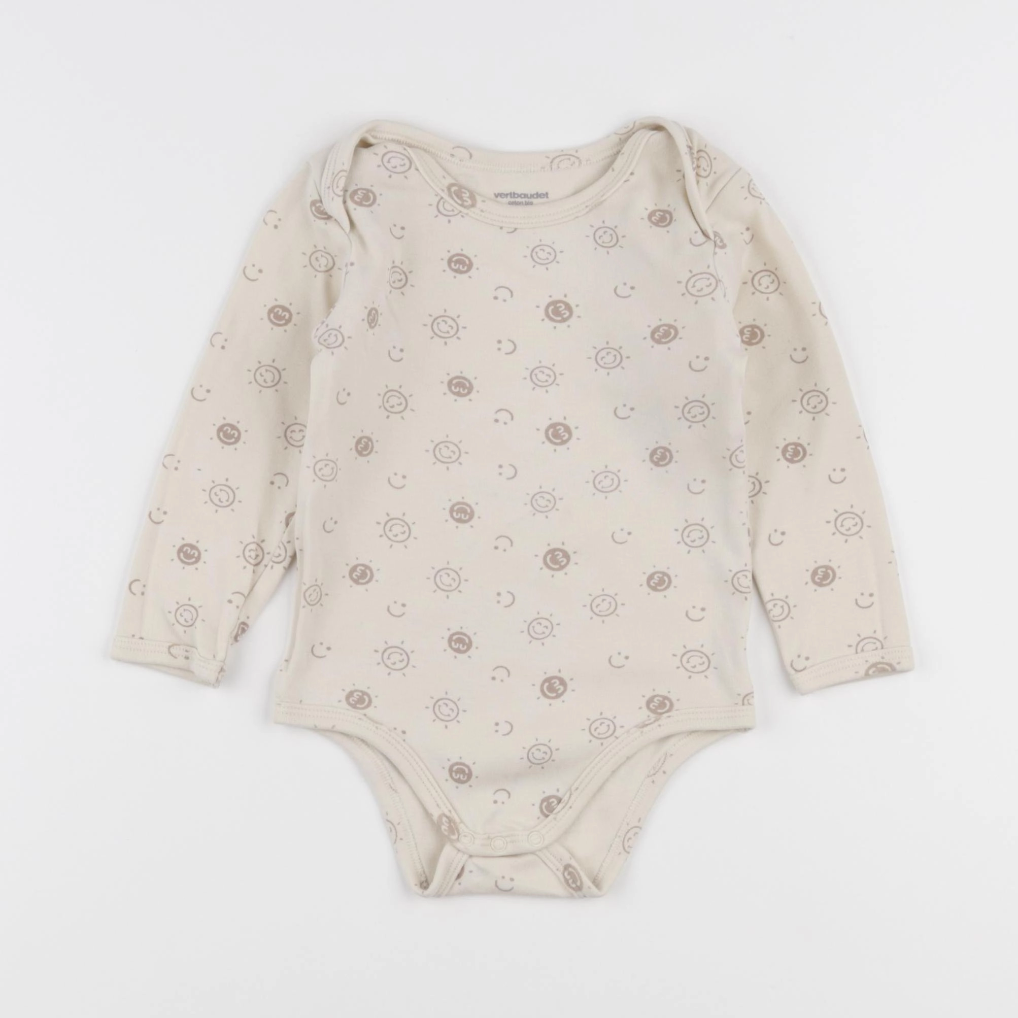 Vertbaudet - body beige - 24 mois