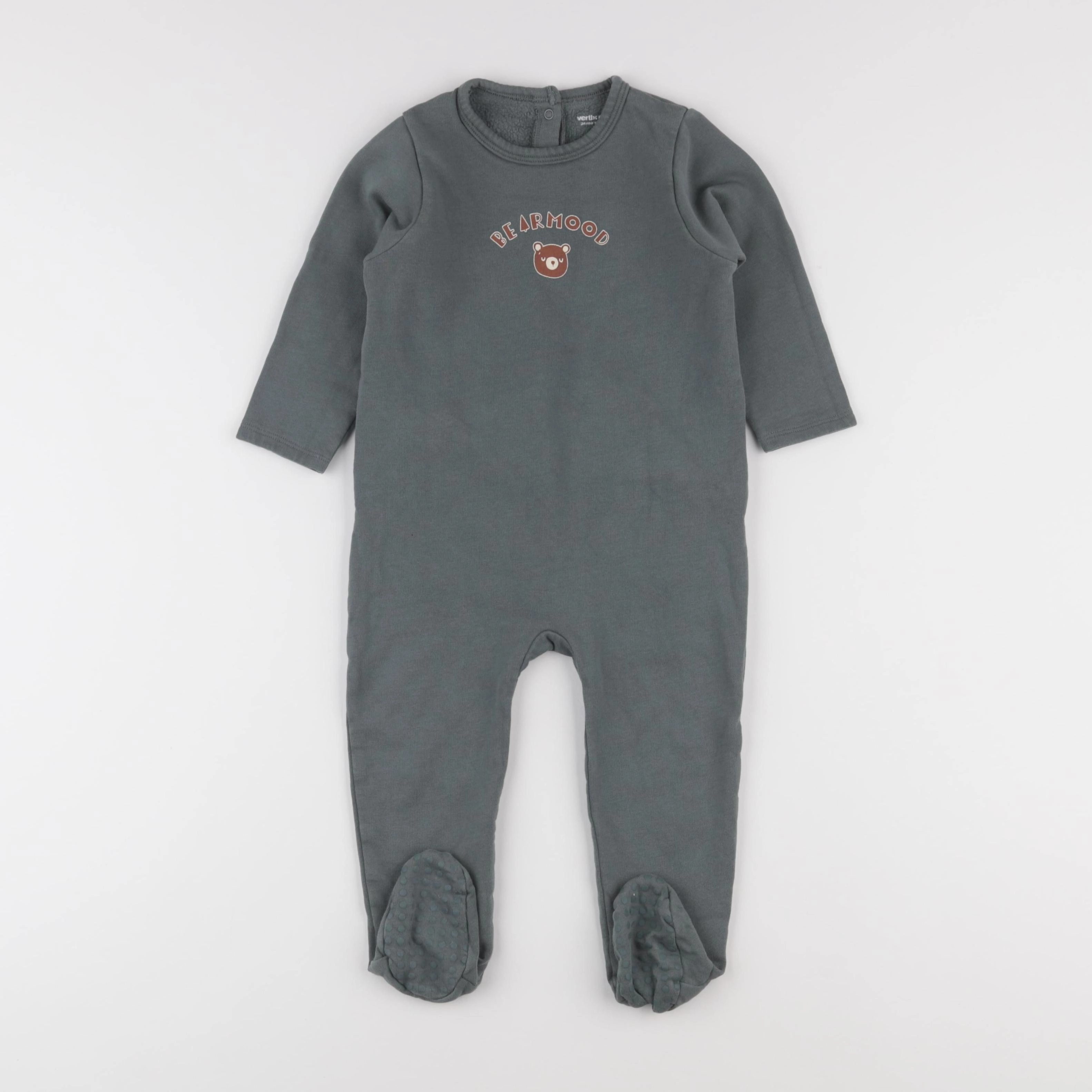 Vertbaudet - pyjama coton vert - 24 mois