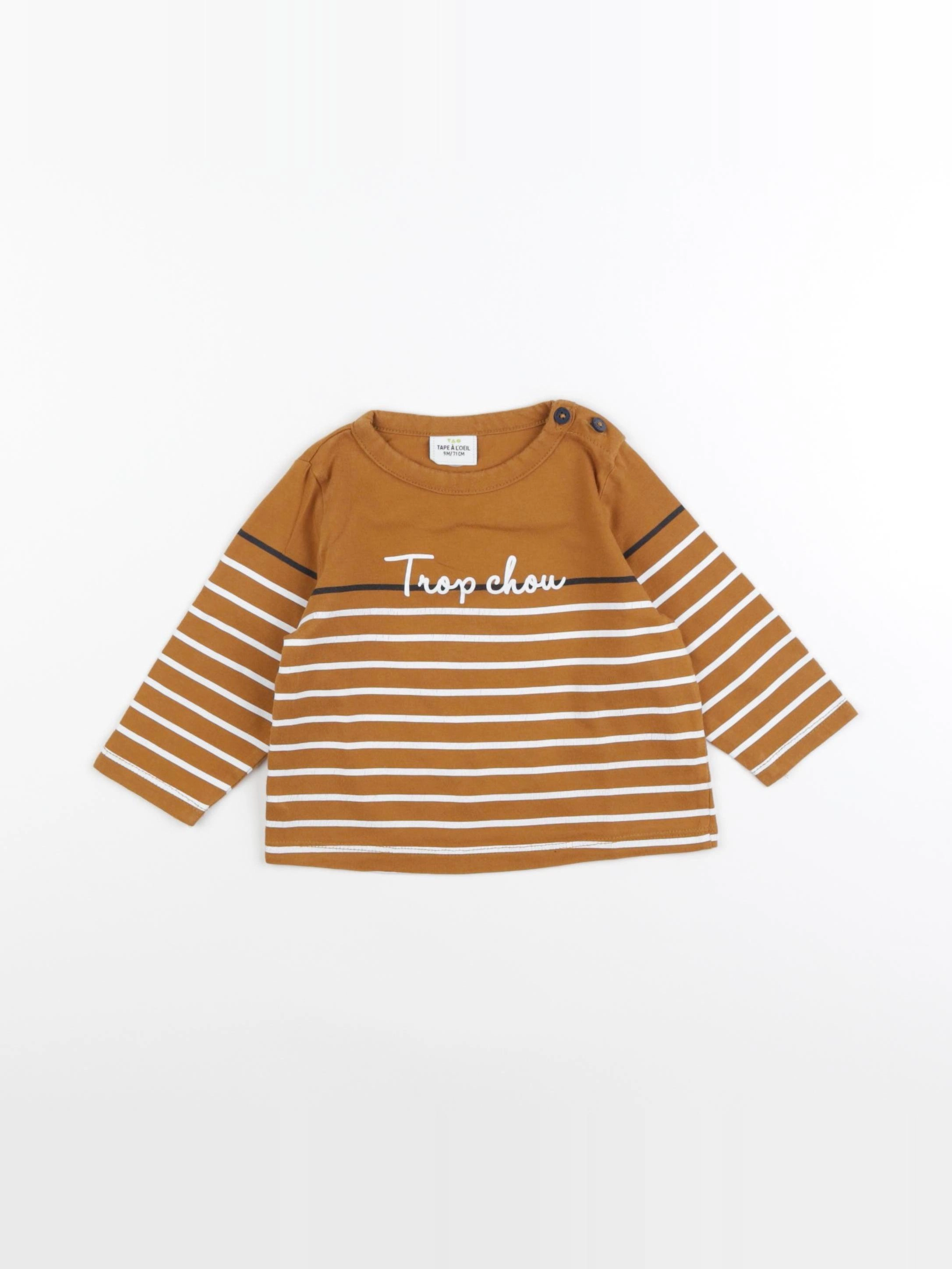Tape à l'oeil - tee-shirt marron - 9 mois