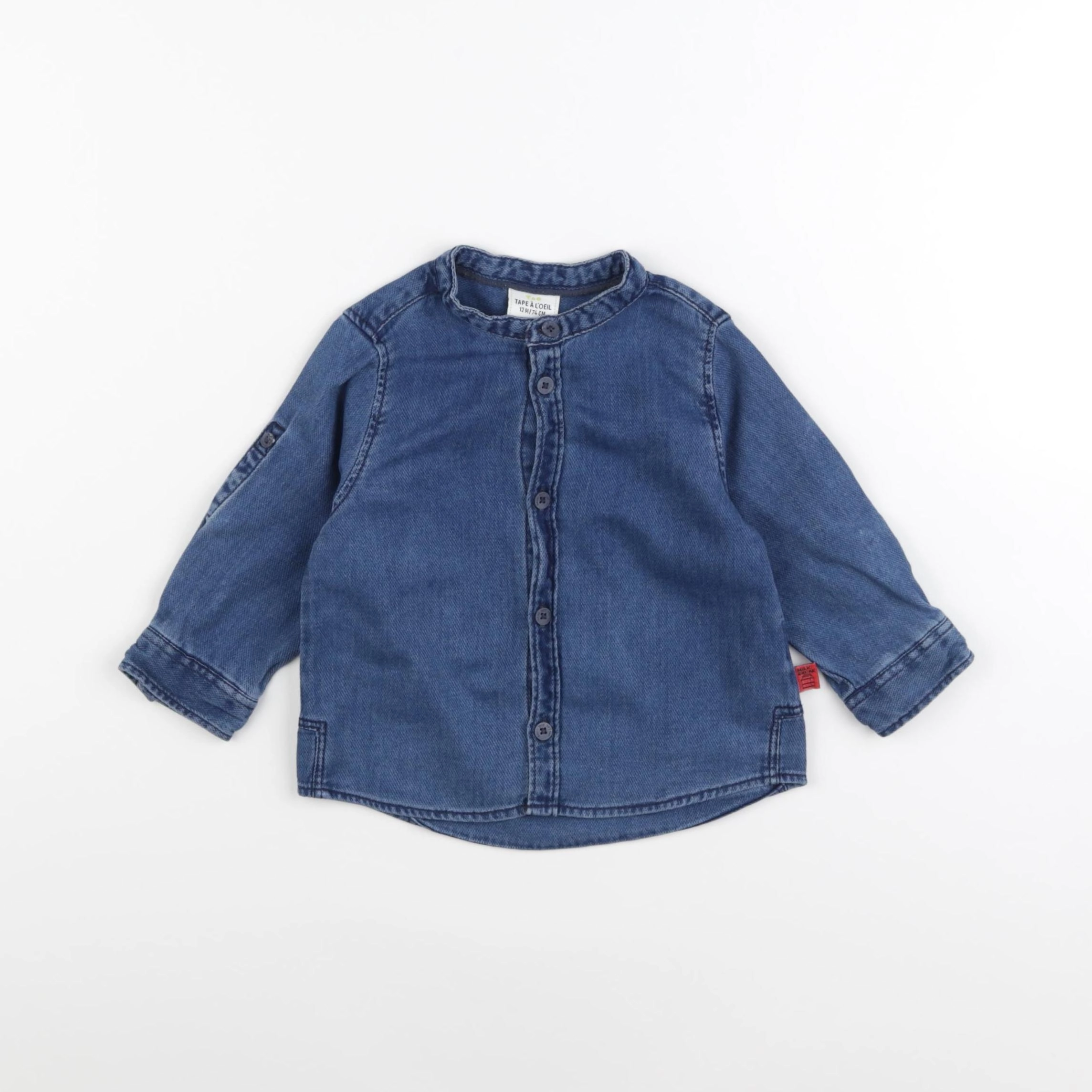 Tape à l'oeil - chemise bleu - 12 mois