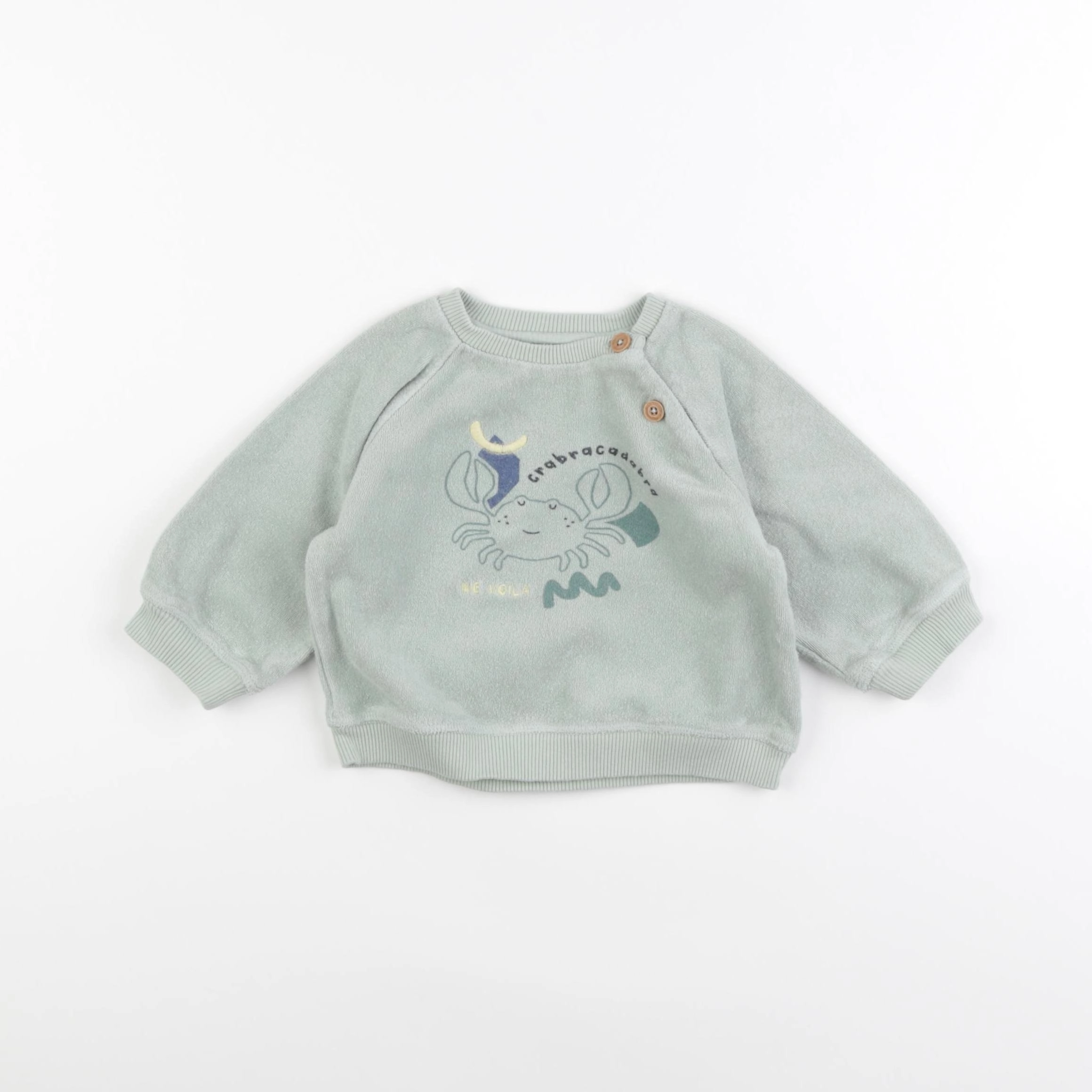 Tape à l'oeil - sweat vert - 12 mois