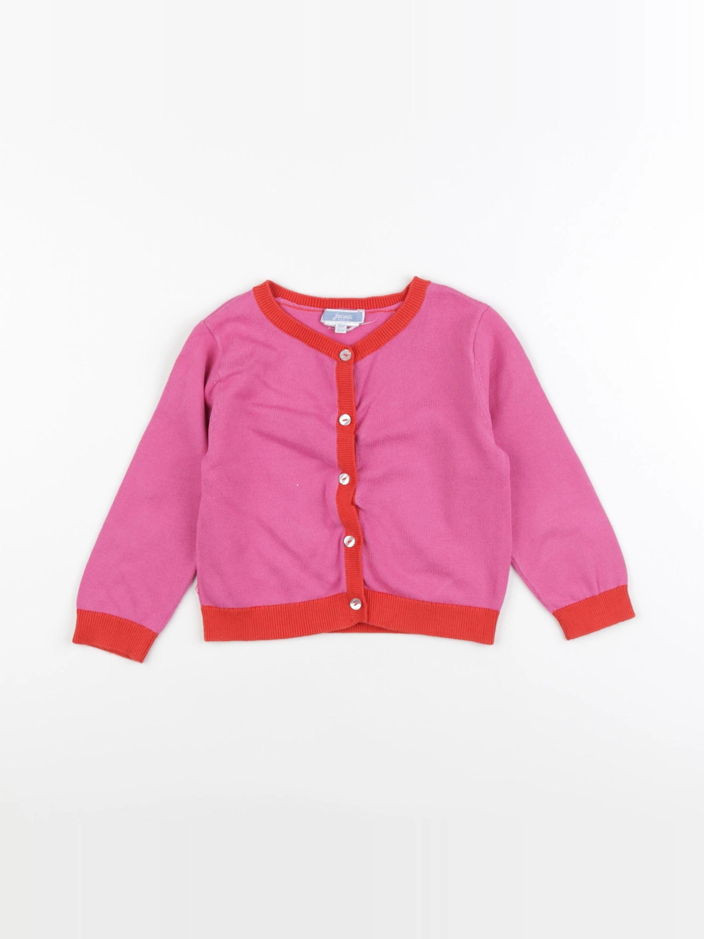 Jacadi - gilet rose - 36 mois