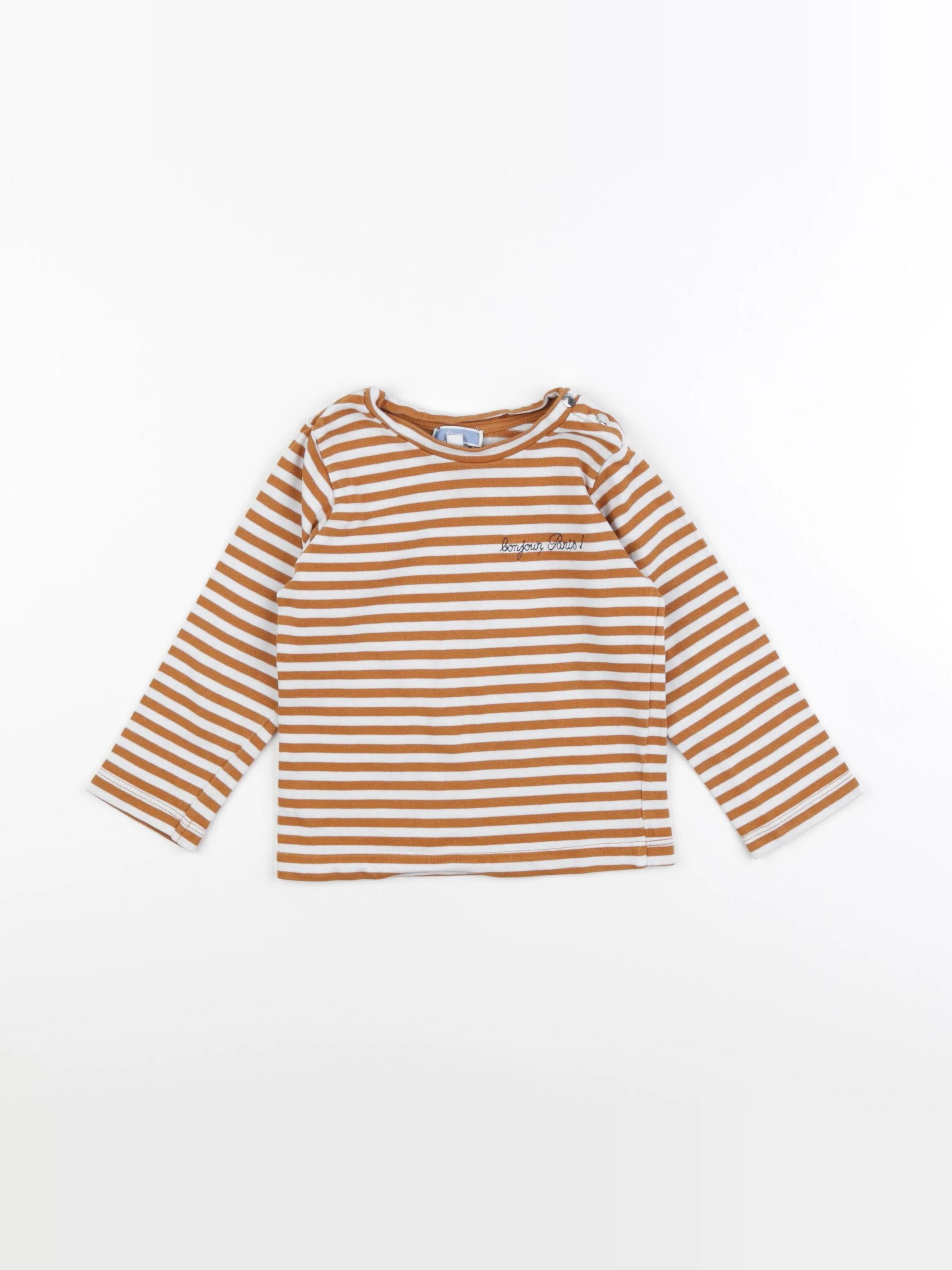 Jacadi - tee-shirt marron - 24 mois