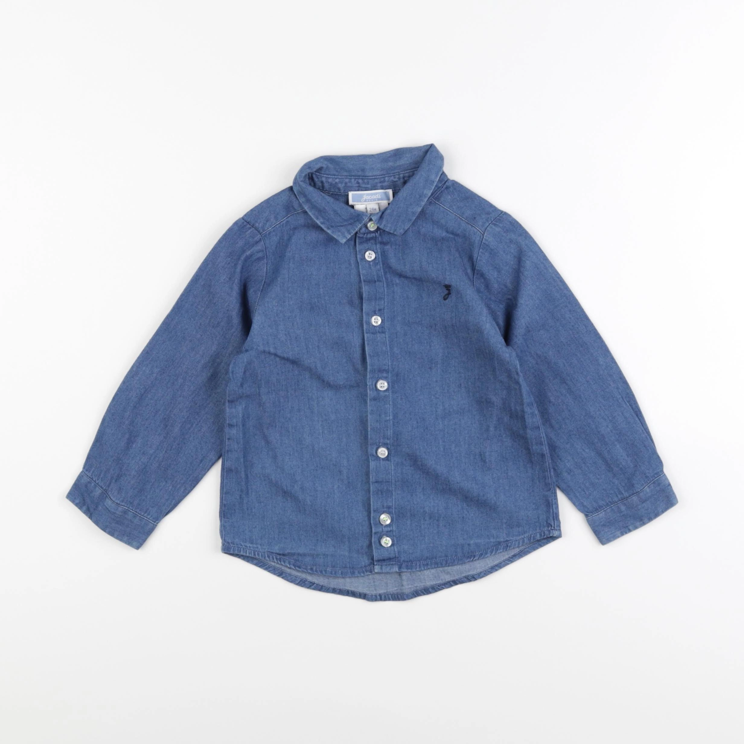 Jacadi - chemise bleu - 24 mois