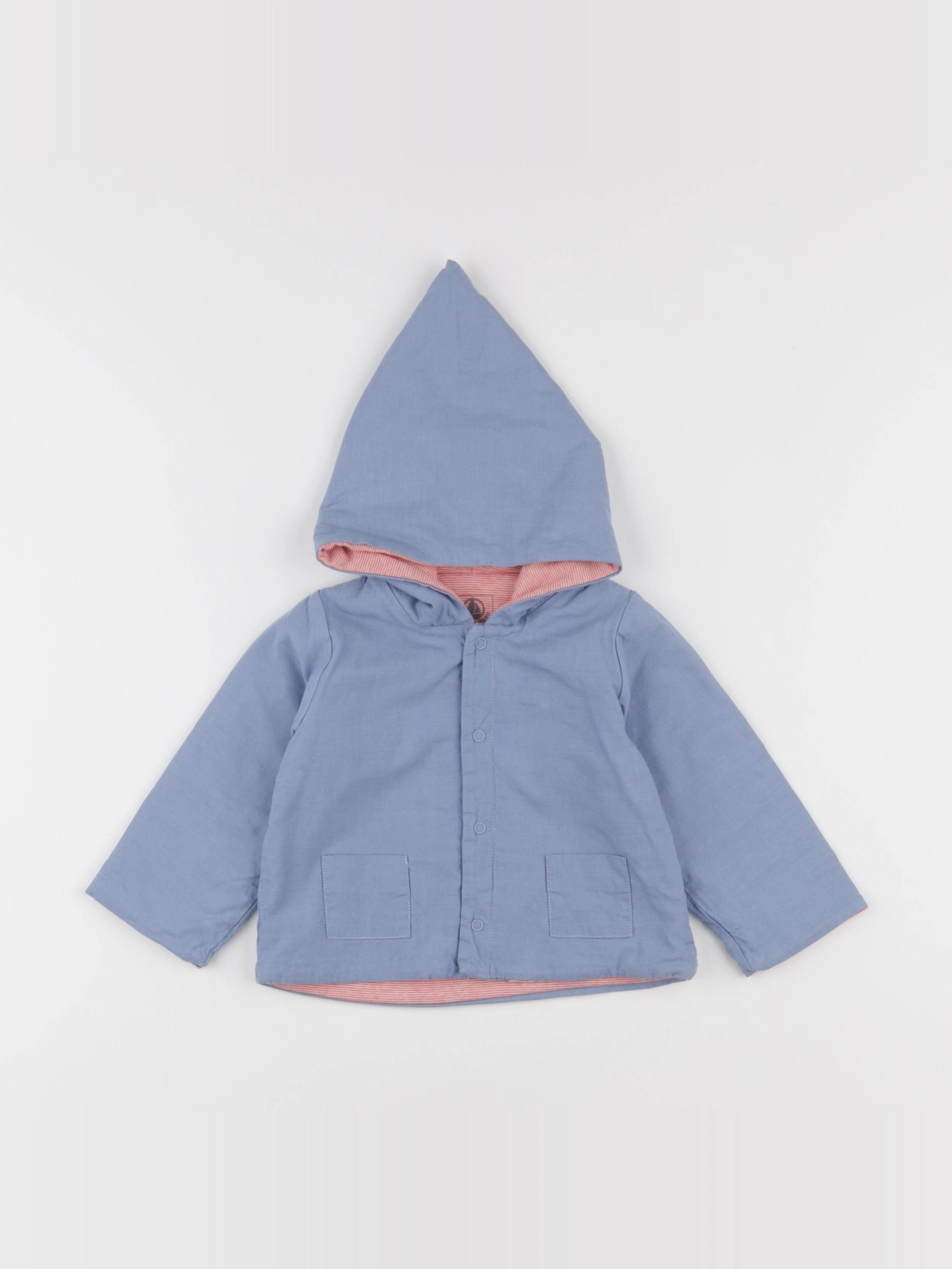 Petit Bateau - veste bleu - 6 mois