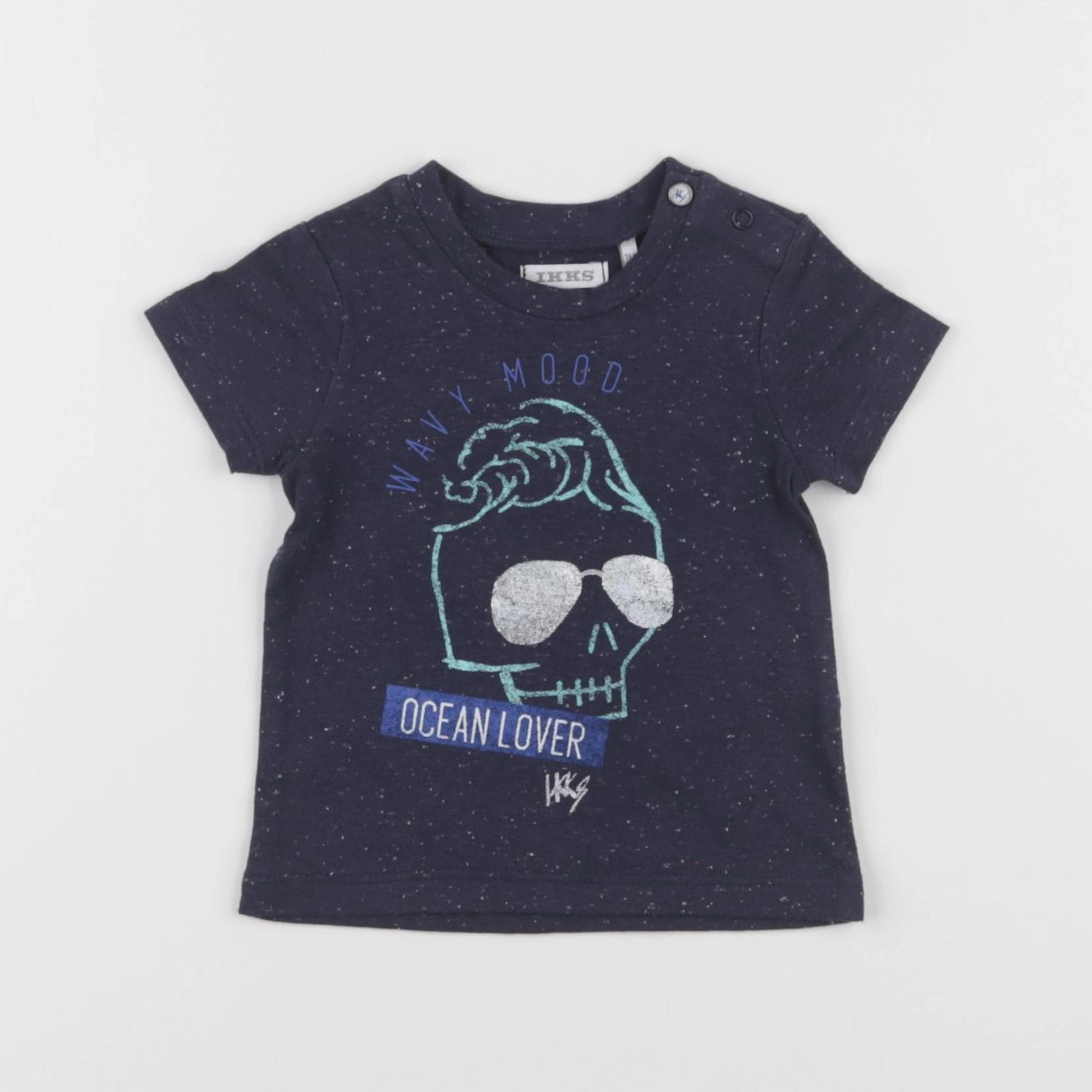 IKKS - tee-shirt bleu - 3 mois