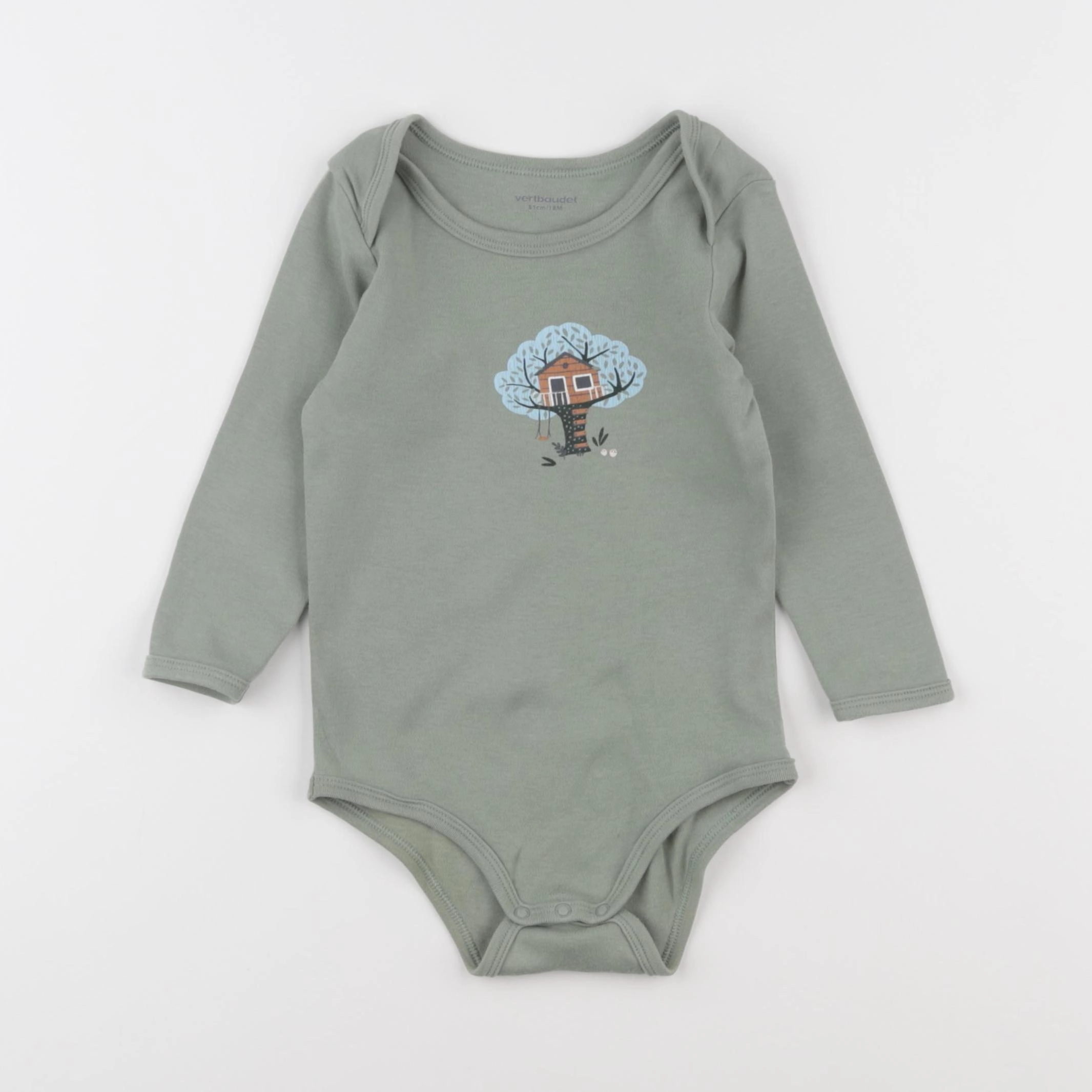 Vertbaudet - body vert - 18 mois