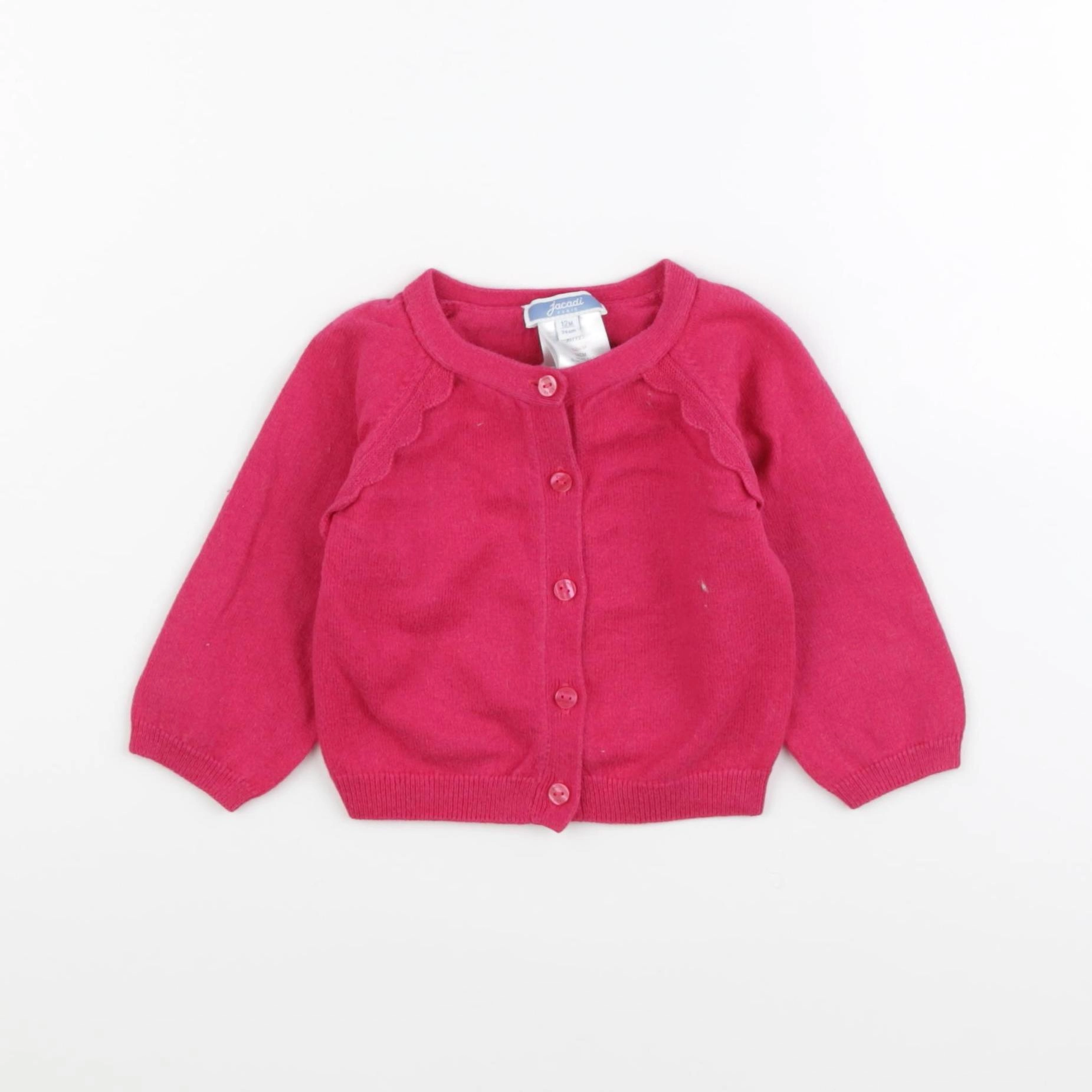 Jacadi - gilet rose - 12 mois