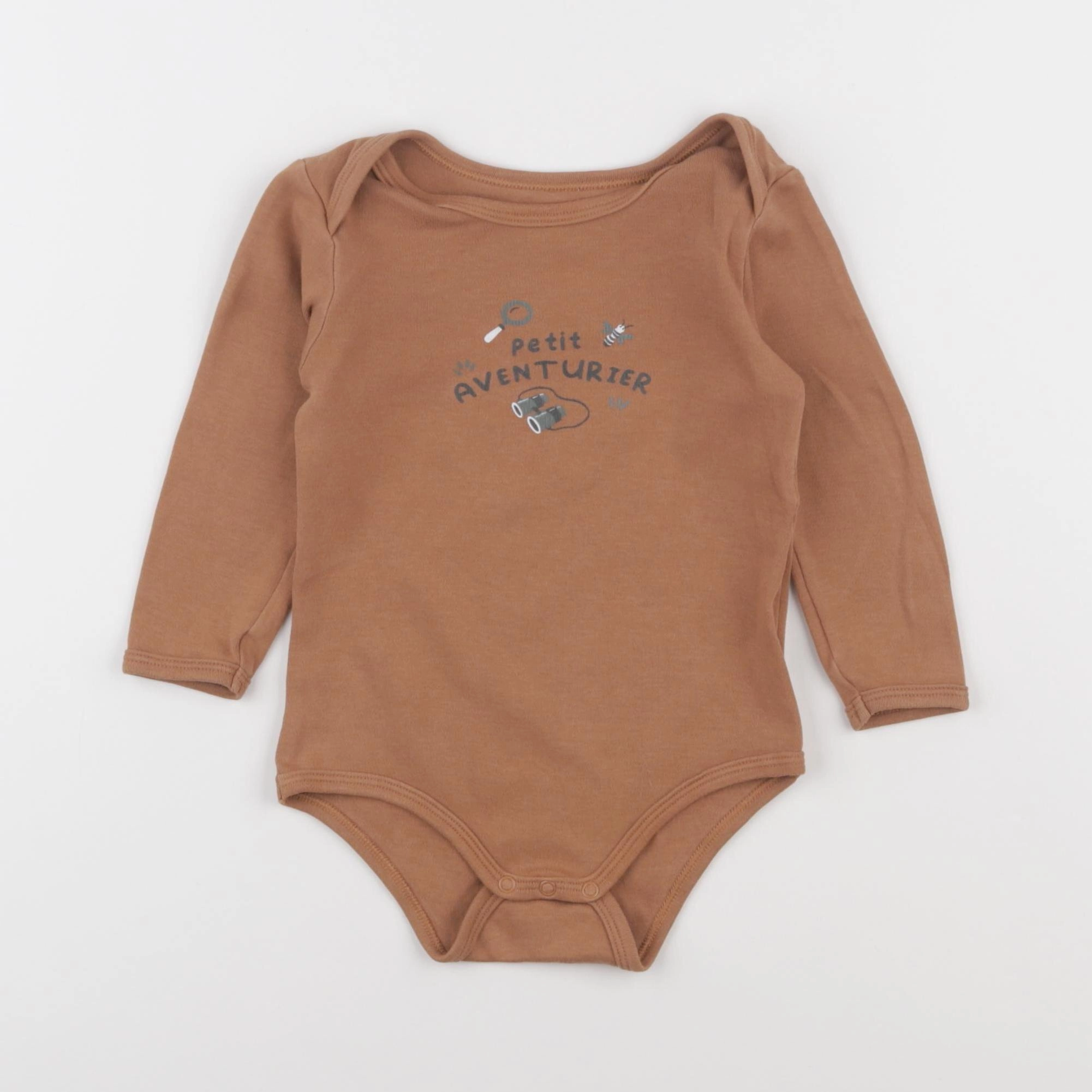 Vertbaudet - body marron - 18 mois