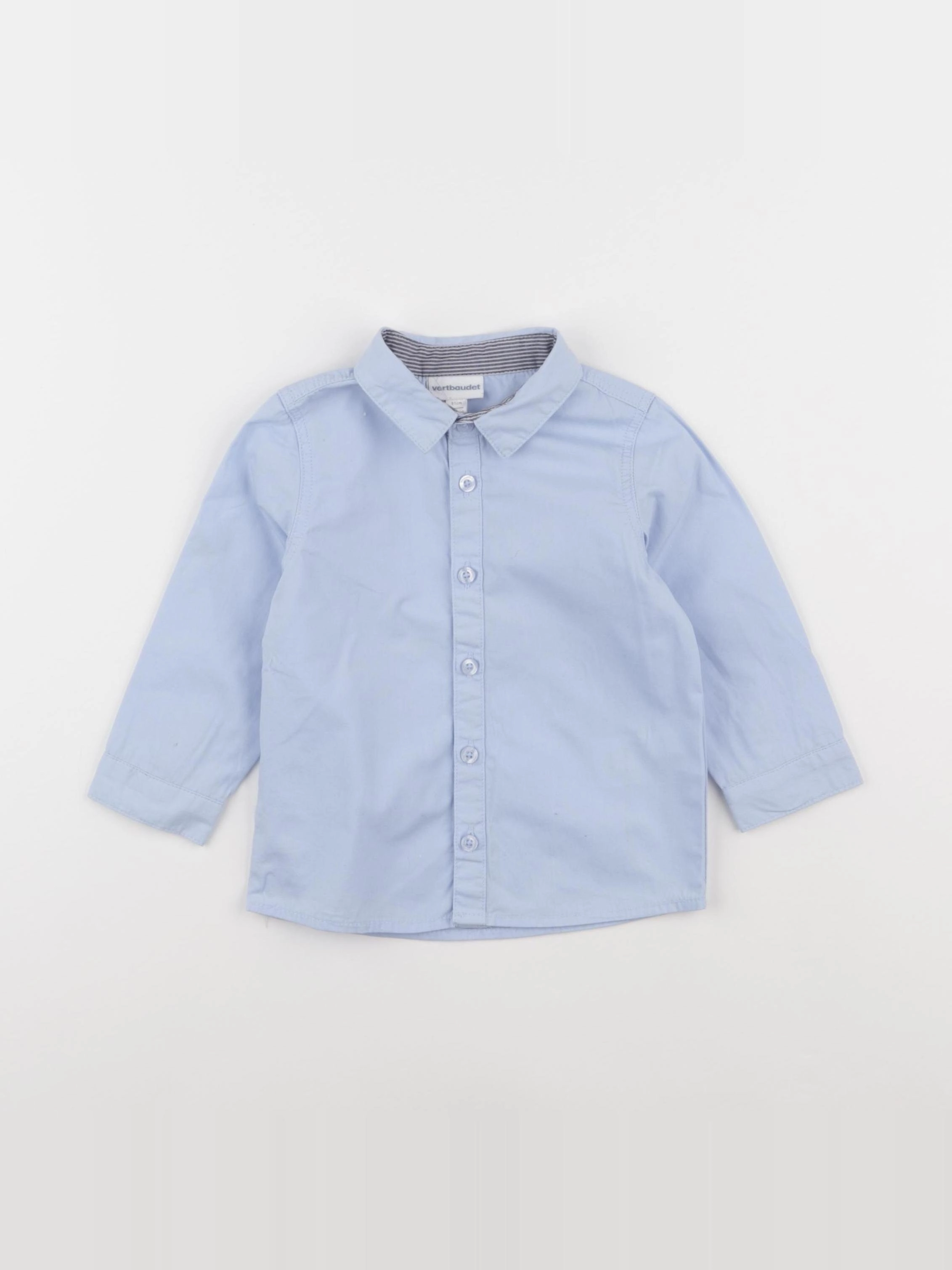 Vertbaudet - chemise bleu - 18 mois