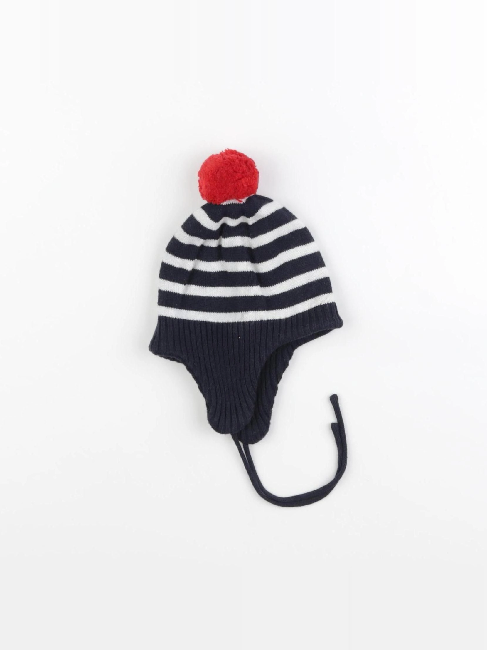 Jacadi - bonnet bleu, rouge - 18 mois