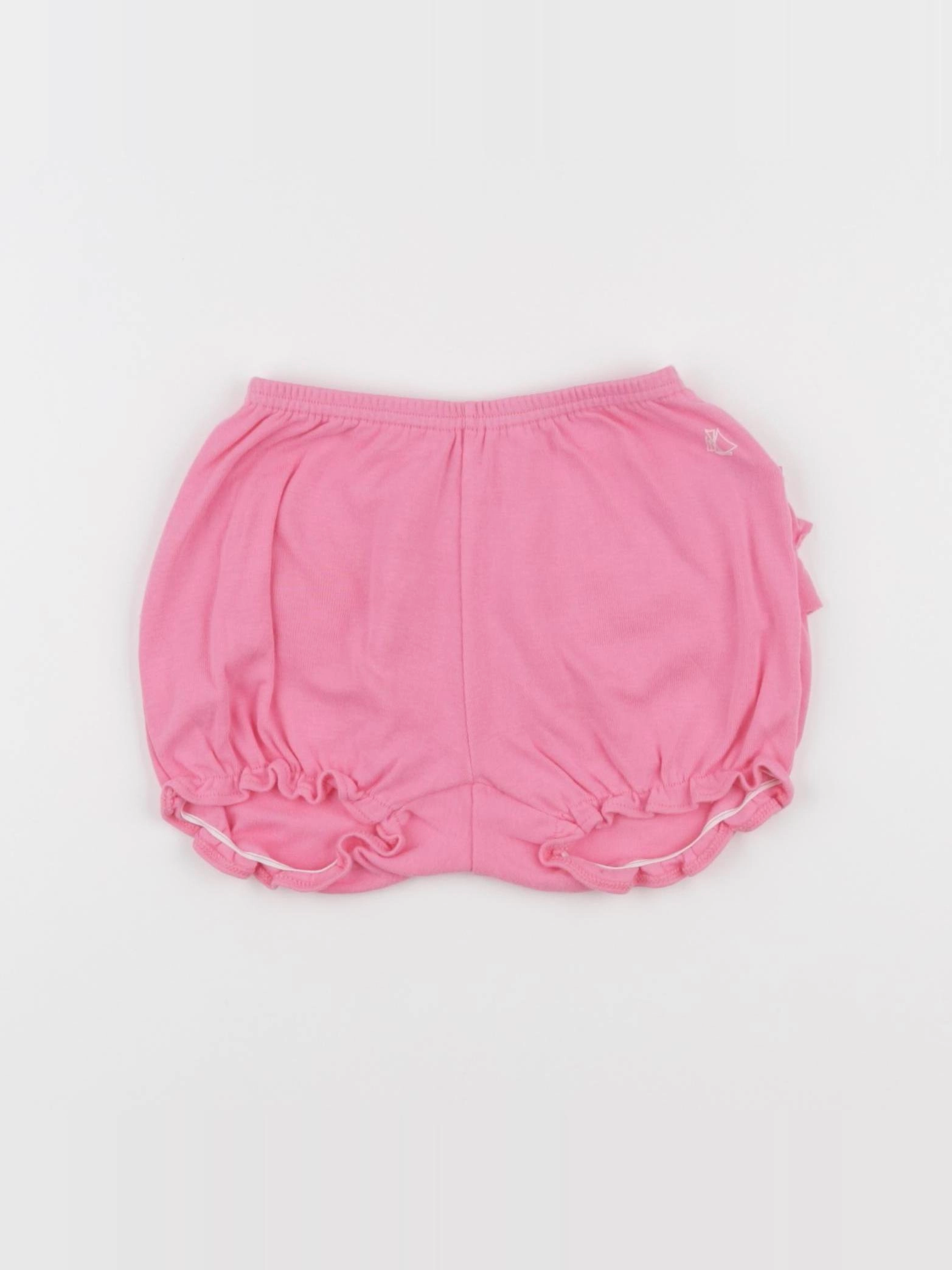 Petit Bateau - bloomer volants au dos rose - 12 mois
