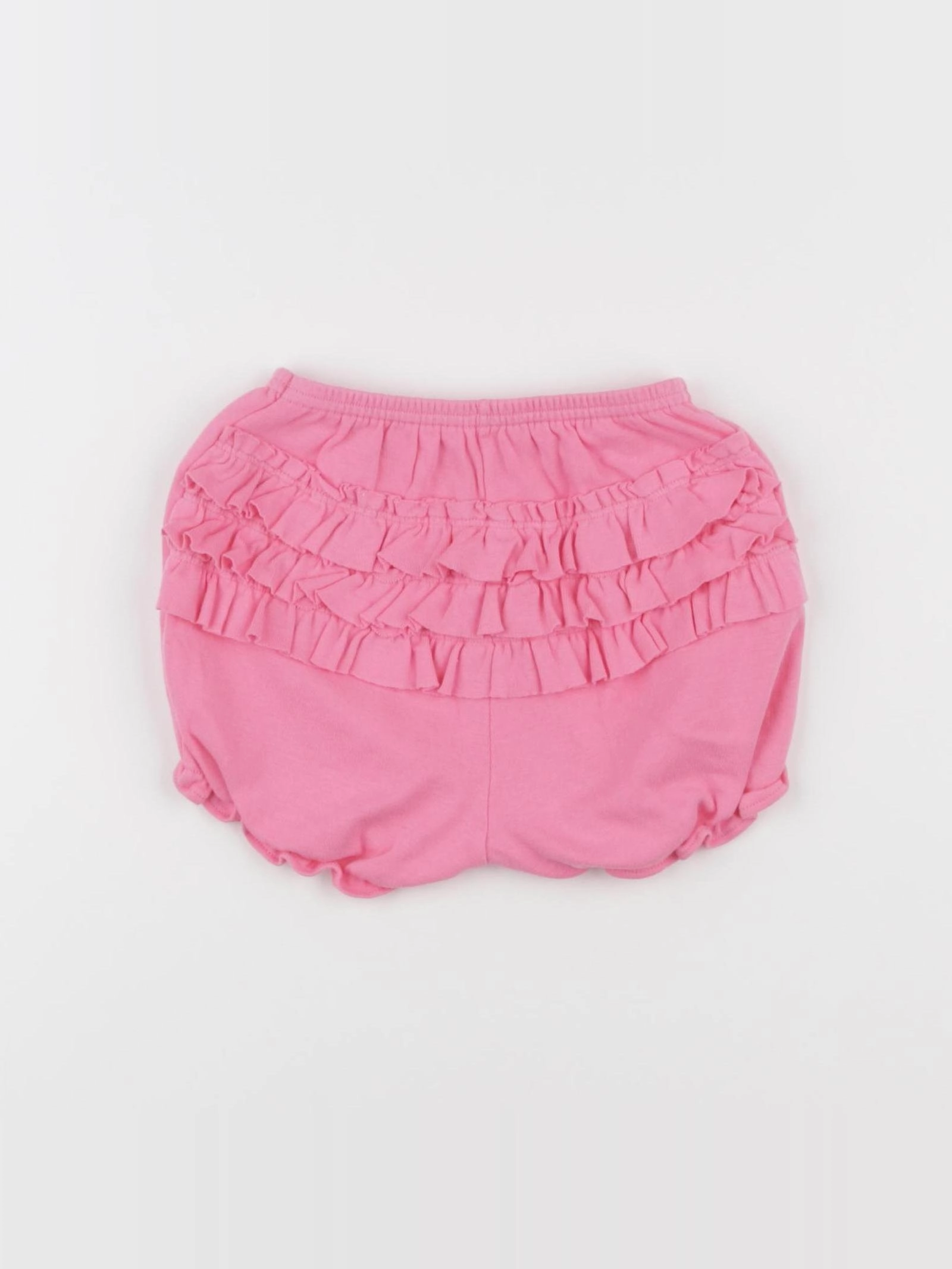 Petit Bateau - bloomer volants au dos rose - 12 mois